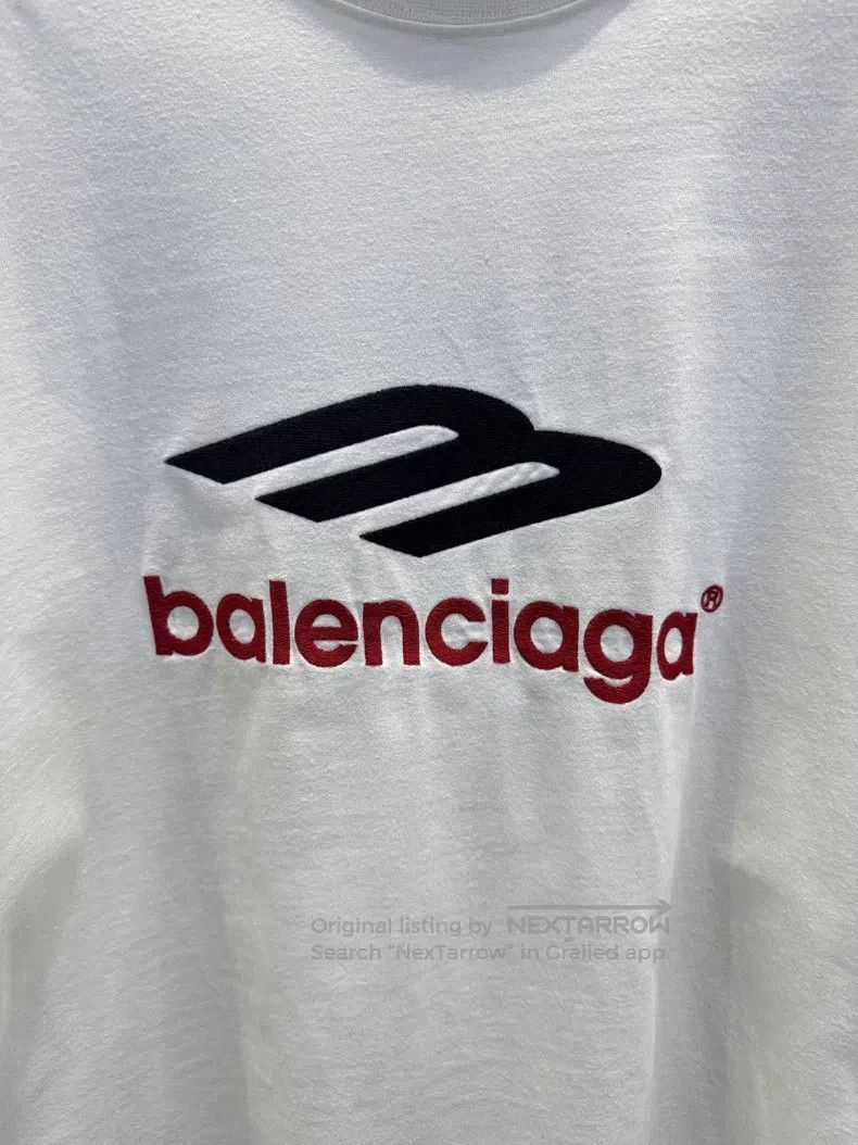 Balenciaga Balenciaga Logo Embroidered Crew Neck Short Sleeve T-Shirt Size US XS / EU 42 / 0 - 3 Thumbnail