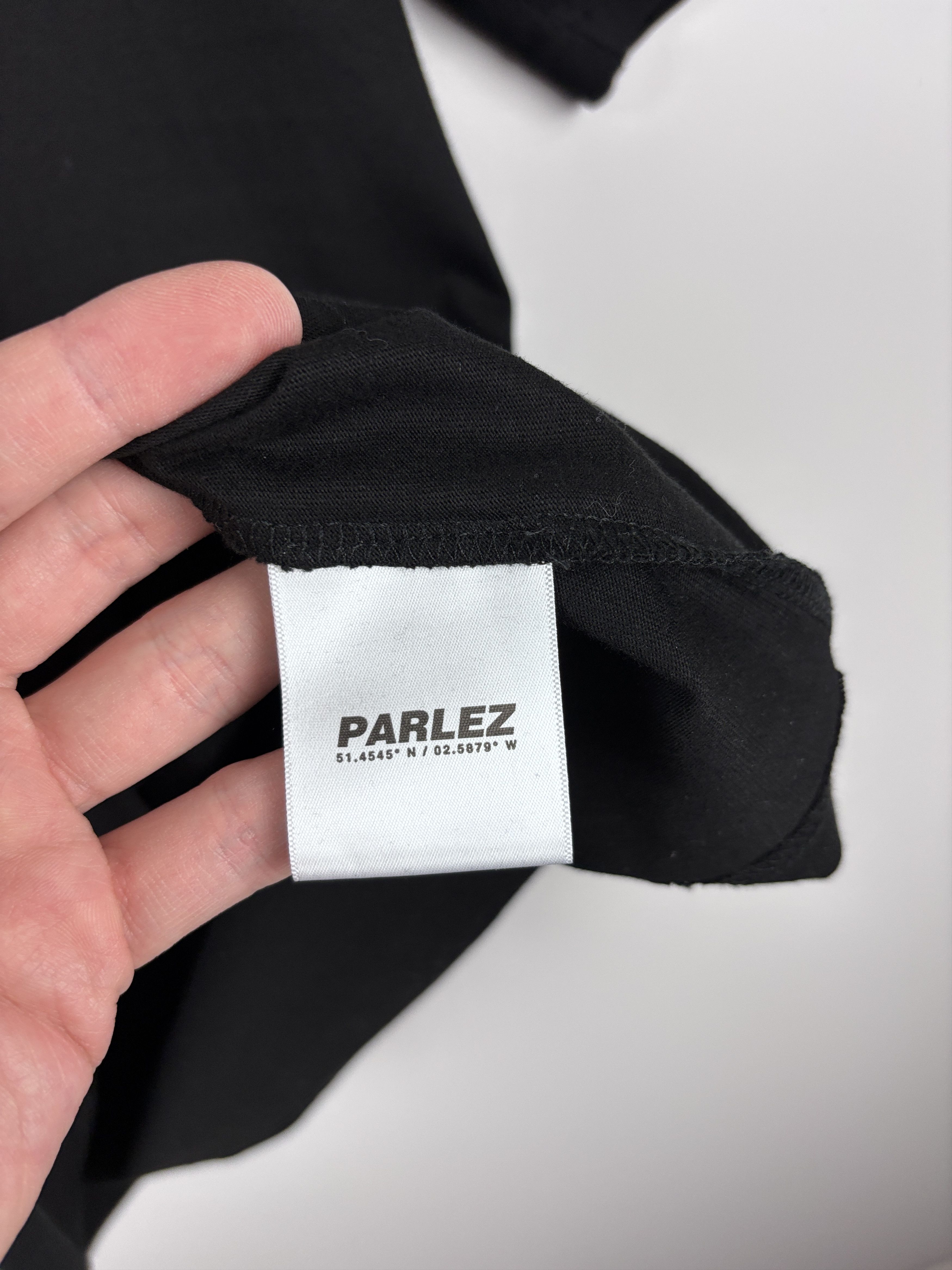 Parlez Mens Parlez Embroidered Black T-Shirt Size L Size US L / EU 52-54 / 3 - 8 Thumbnail