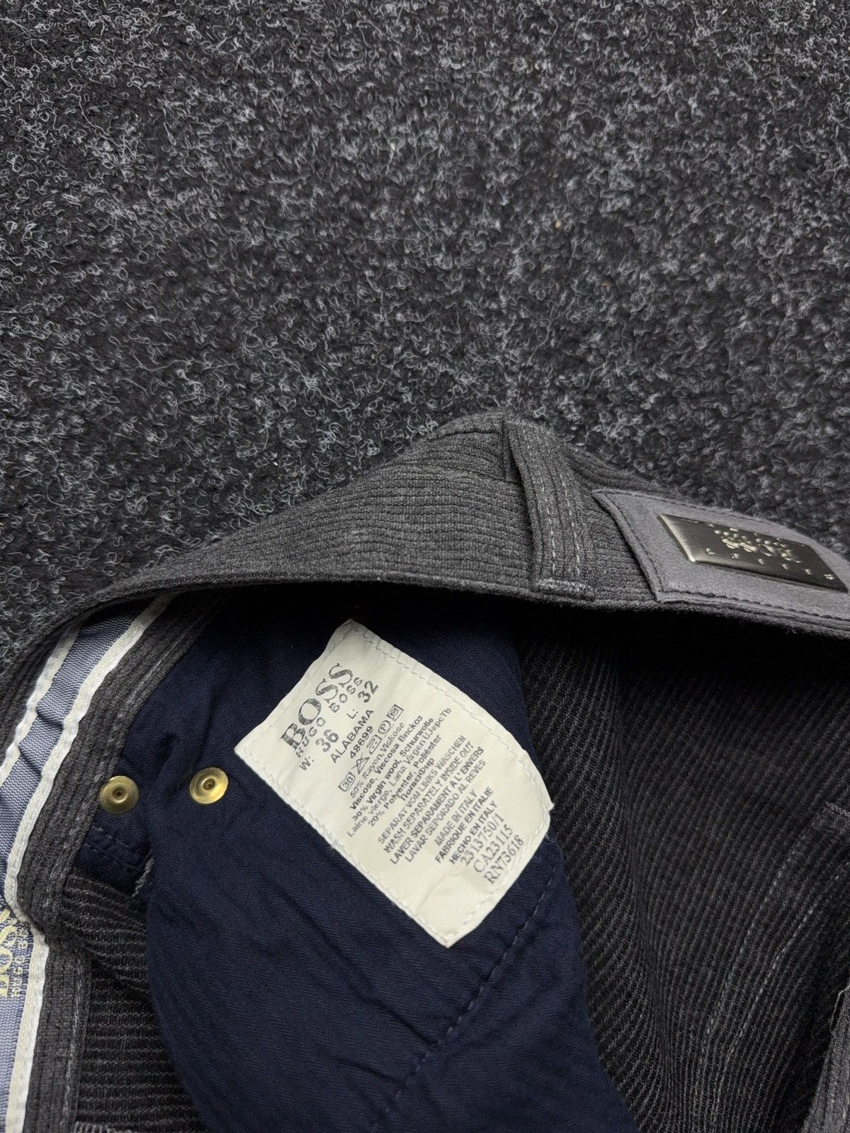 Hugo Boss Vintage 90s Hugo Boss Albama Select Line Corduroy pants Size US 34 / EU 50 - 9 Thumbnail