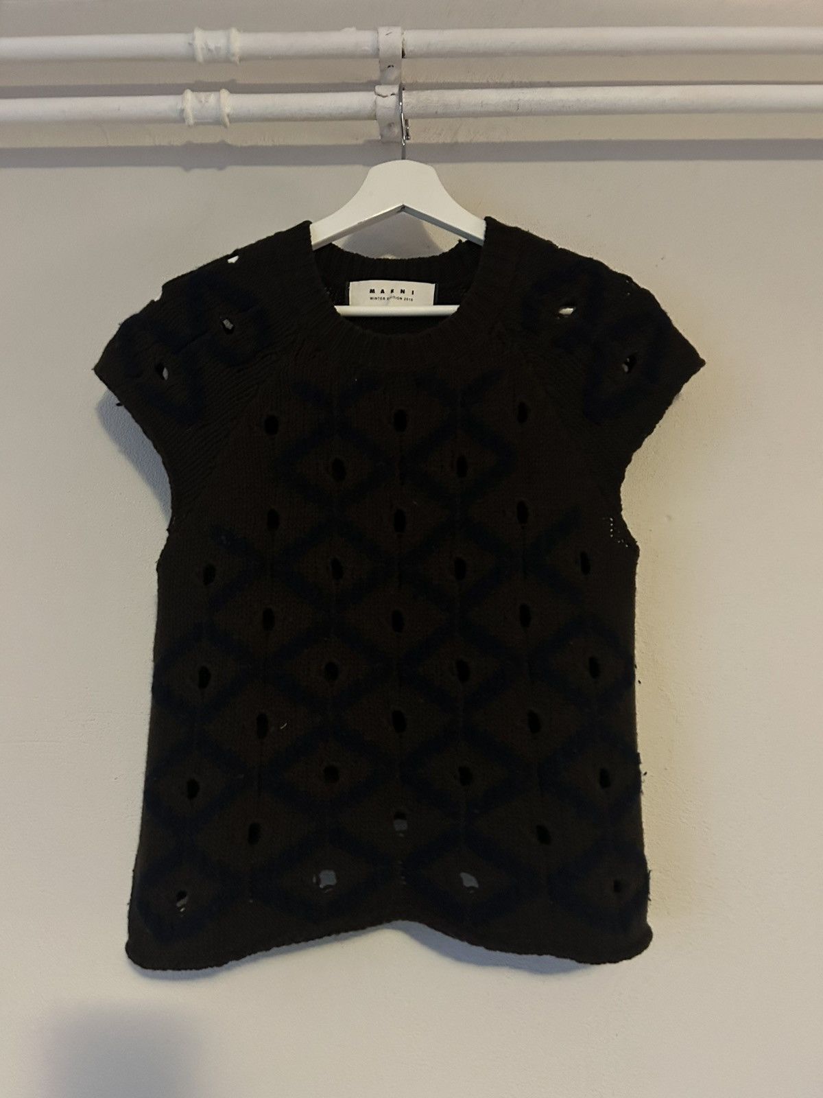 Marni FW2010 Brown Wool-Cashmere Knit Top – Size 44 Size M / US 6-8 / IT 42-44 - 1 Thumbnail