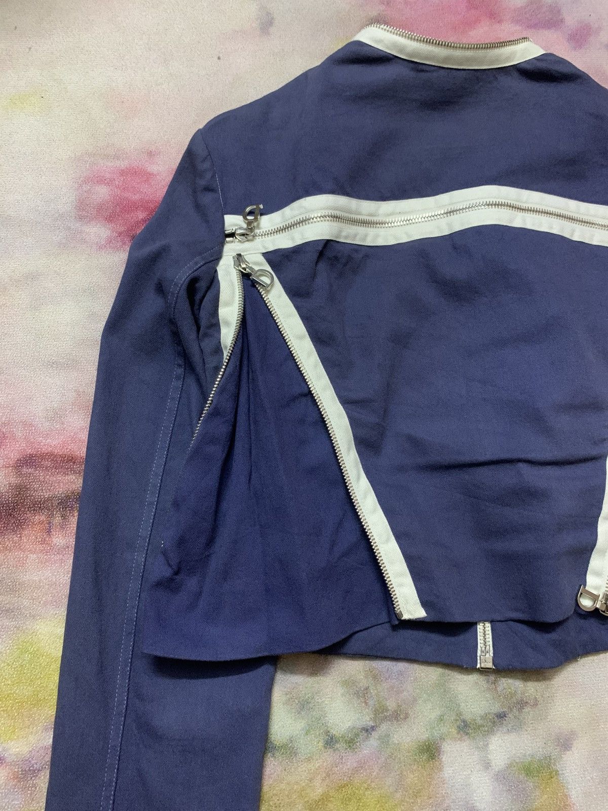 Christian Dior Monsieur SS2001 Runway Dior by Galliano Cropped Jacket Size XS / US 0-2 / IT 36-38 - 13 Thumbnail