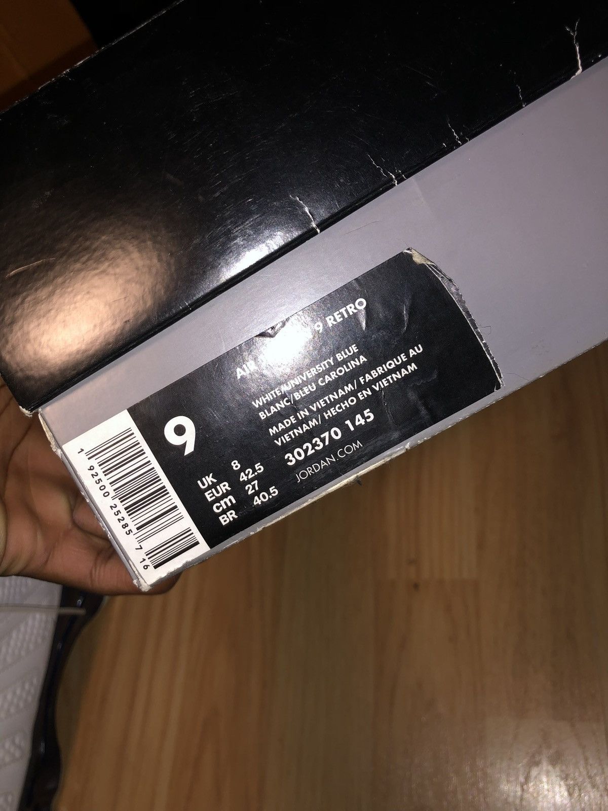 Nike Air Jordan 9 Retro UNC Blue - Size 9 Size US 9 / EU 42 - 9 Thumbnail