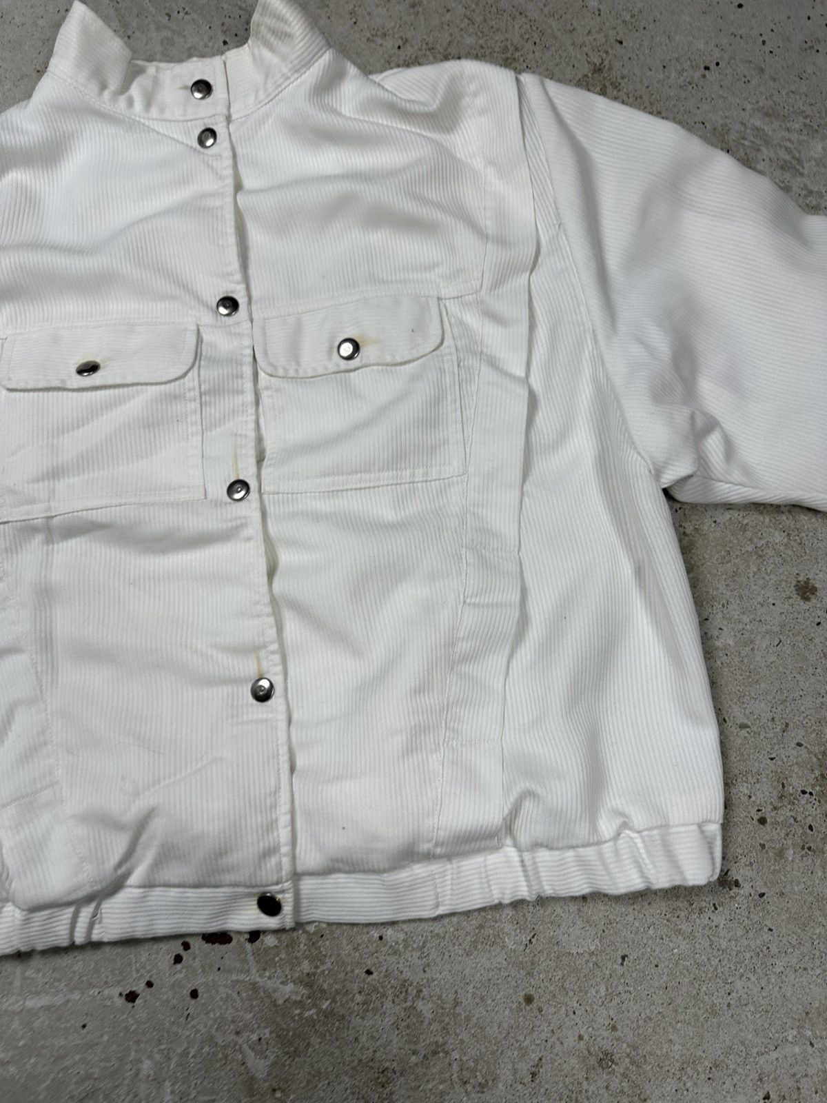 If Six Was Nine × Japanese Brand × Le Grande Bleu (L.G.B.) Vintage Y2K White Boxy Fit Bomber Jacket archive Size US L / EU 52-54 / 3 - 11 Thumbnail