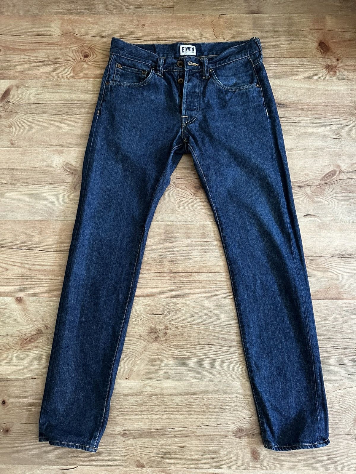 Edwin × Japanese Brand Edwin ED-55 Relaxed Jeans – 30x32 EST Tokyo Japan Size US 30 / EU 46 - 1 Thumbnail