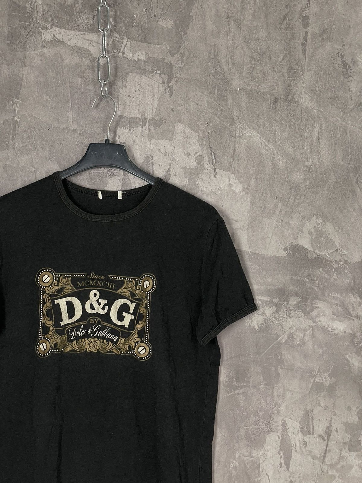 Dolce & Gabbana × Japanese Brand Vintage 90s Dolce Gabbana Big Logo Luxury Retro T-shirt Y2K Size M / US 6-8 / IT 42-44 - 4 Thumbnail