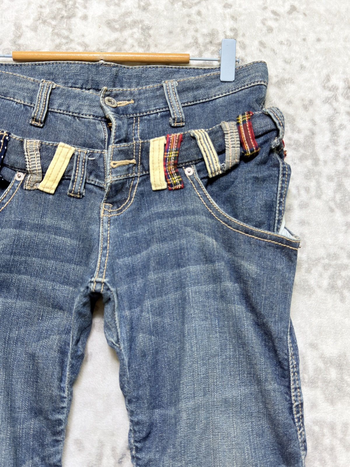 Hysteric Glamour Vintage Y2K Double Waist Punk Grunge Slim Fit Stacked Denim Size US 30 / EU 46 - 5 Thumbnail