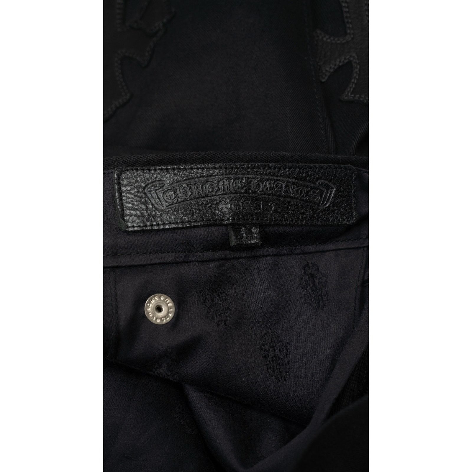 Chrome Hearts Camouflage Cross Black Chinos Jeans Size US 31 - 14 Thumbnail