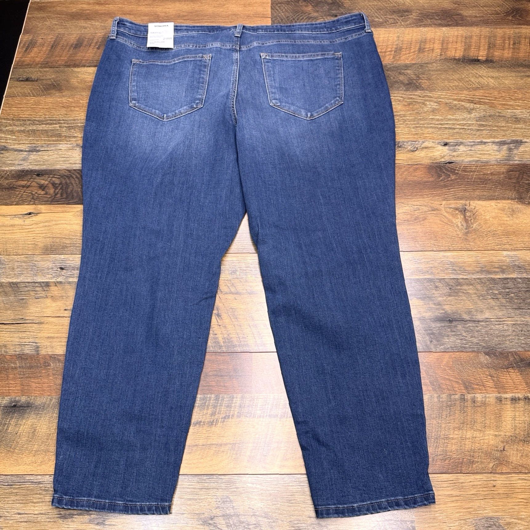 Vintage Sonoma Jeans Womens 24W Everyday High Rise Stretch Skinny Nre Size 42" / US 20 - 2 Thumbnail