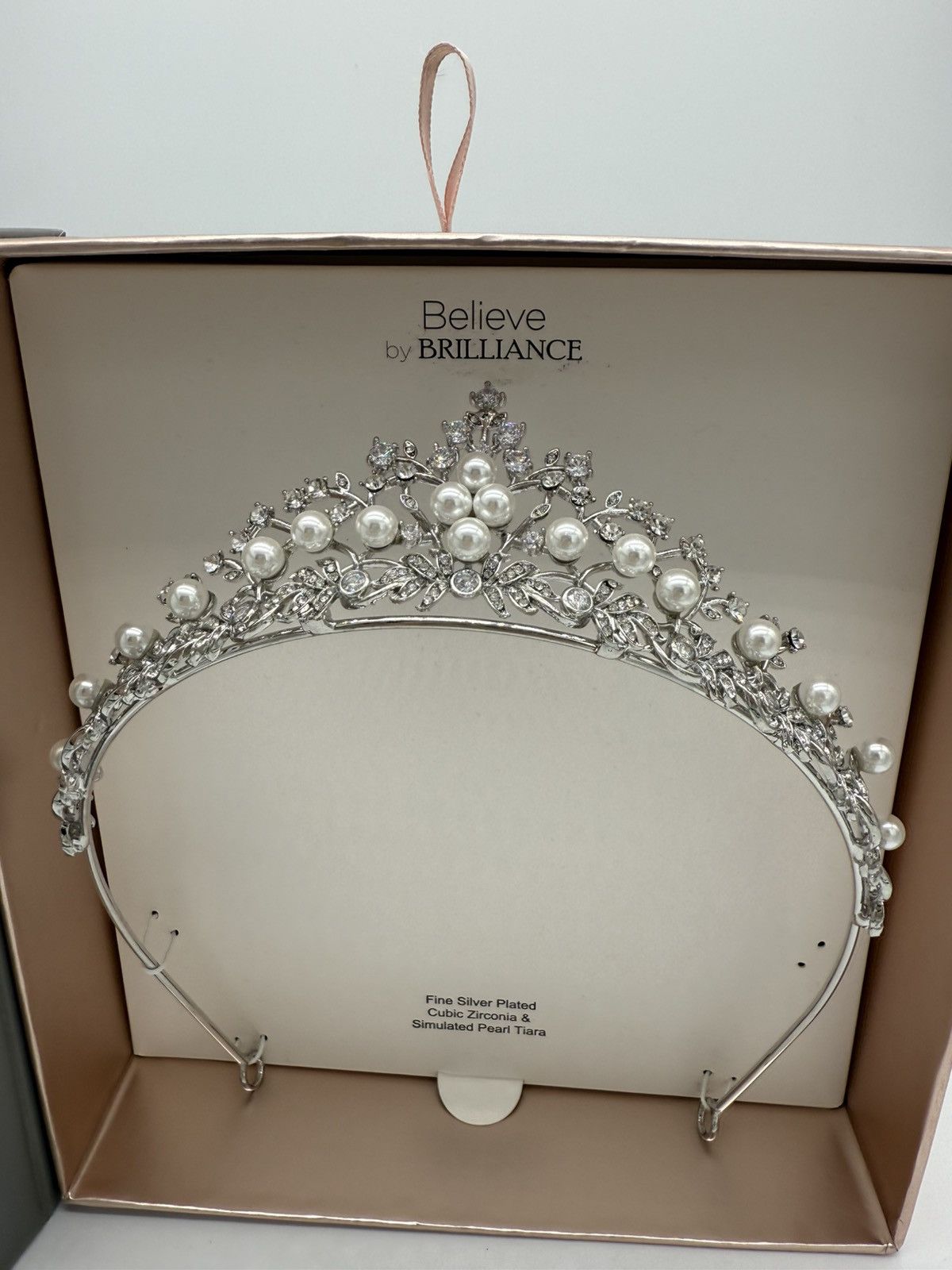 Other Believe by Brilliance Silver Plated Tiara Cubic Zirconia Size ONE SIZE - 3 Thumbnail