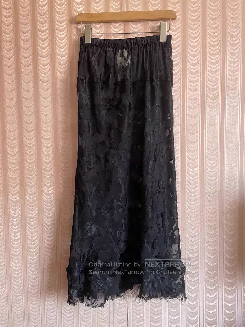 Comme des Garcons Comme Des Garcons size S Black See-through Long Skirt Size 23" - 5 Thumbnail