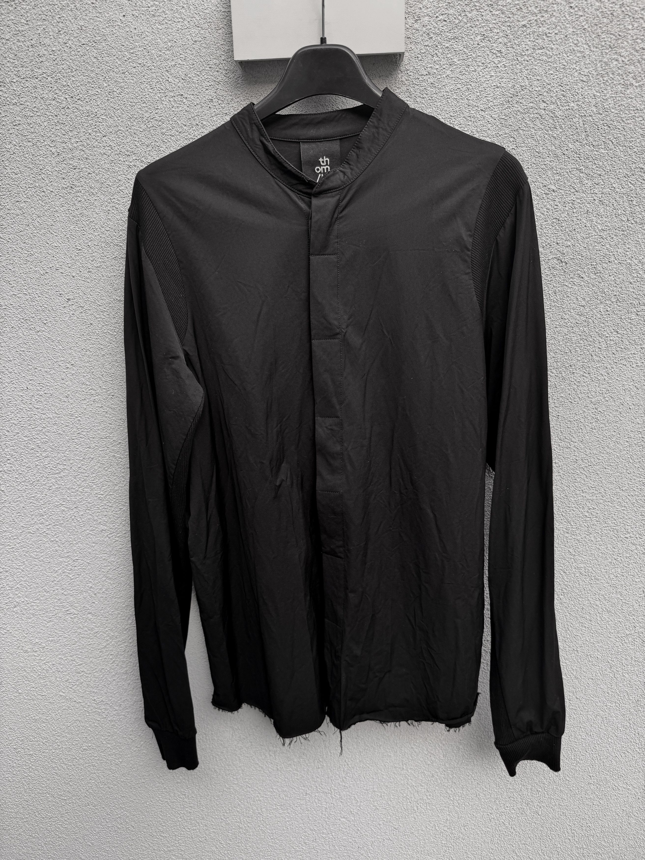 Thom Krom Thom Krom Black Mandarin Collar Shirt M Size US M / EU 48-50 / 2 - 1 Thumbnail