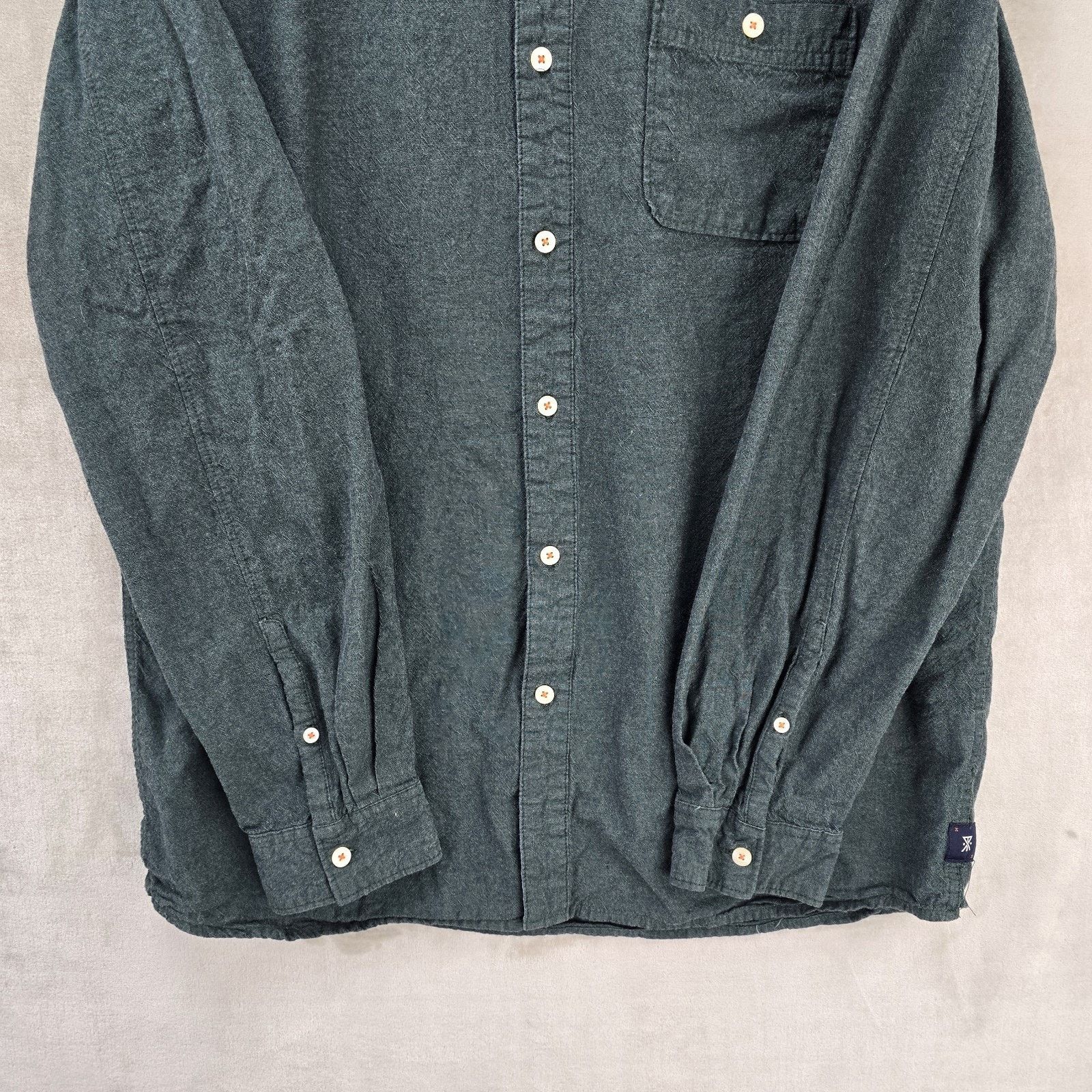 Roark Roark Revival Shirt Mens XL Green Button Down Cotton Travel Size US XL / EU 56 / 4 - 4 Thumbnail