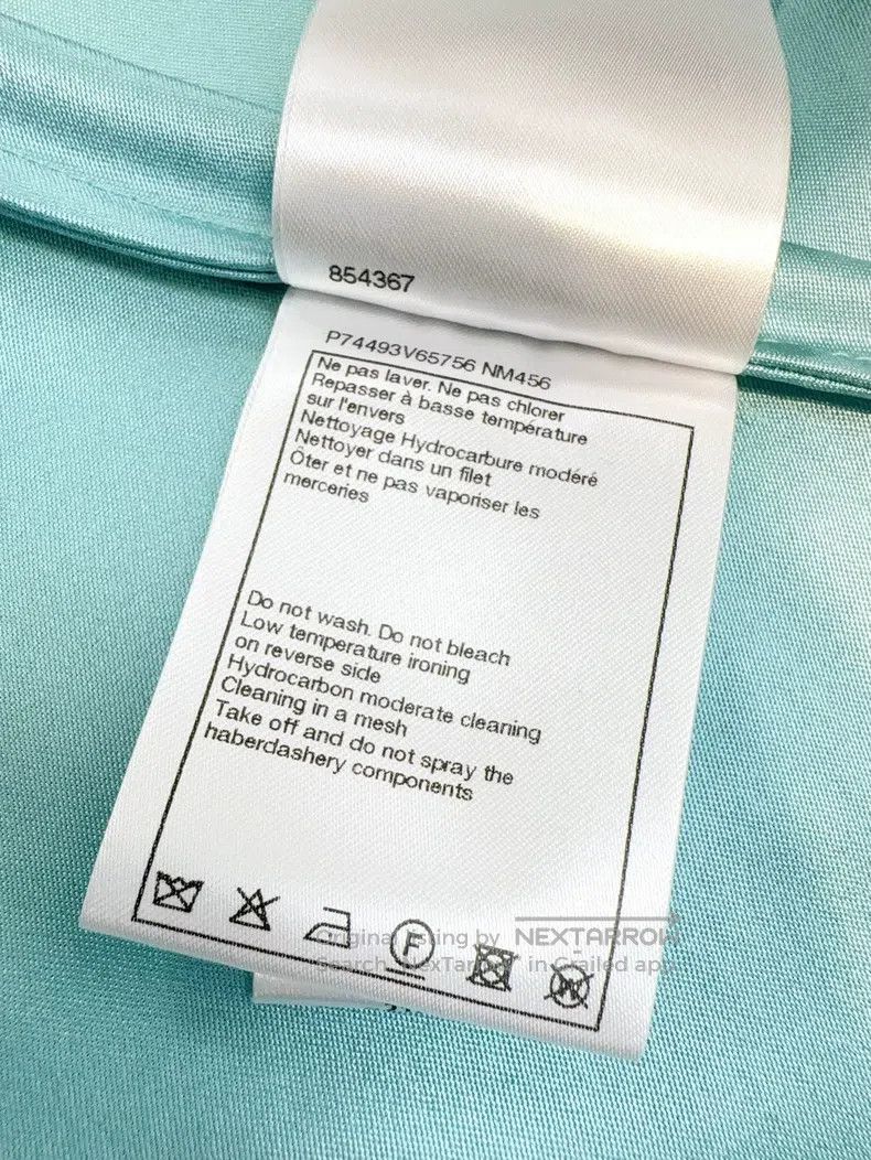 Chanel Chanel 23P high-end handicraft workshop lake blue silk sle Size S / US 4 / IT 40 - 8 Thumbnail