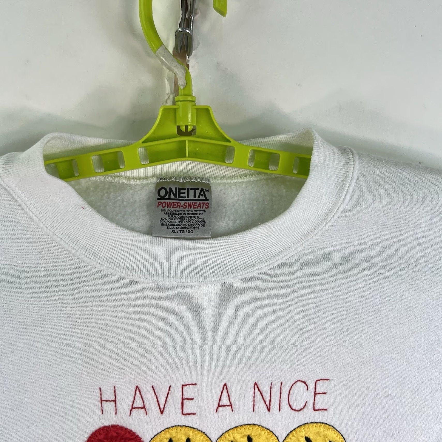 Vintage VINTAGE Have a Nice Millennium 2000 Sweatshirt Adult XL White Size US XL / EU 56 / 4 - 3 Thumbnail