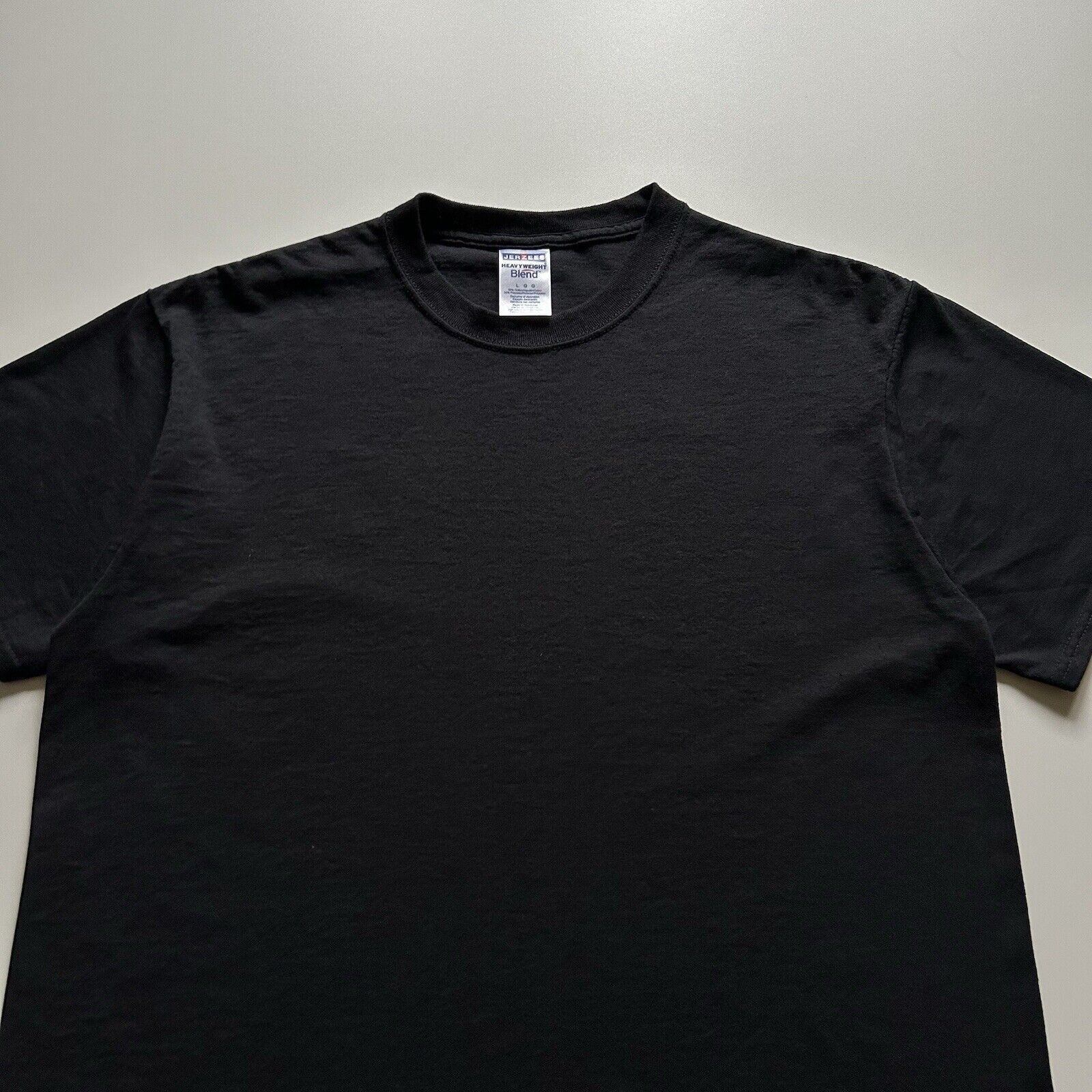 Vintage Vintage Y2K Sun Faded Black Blank Basic T Shirt Large Rare Size US L / EU 52-54 / 3 - 2 Thumbnail