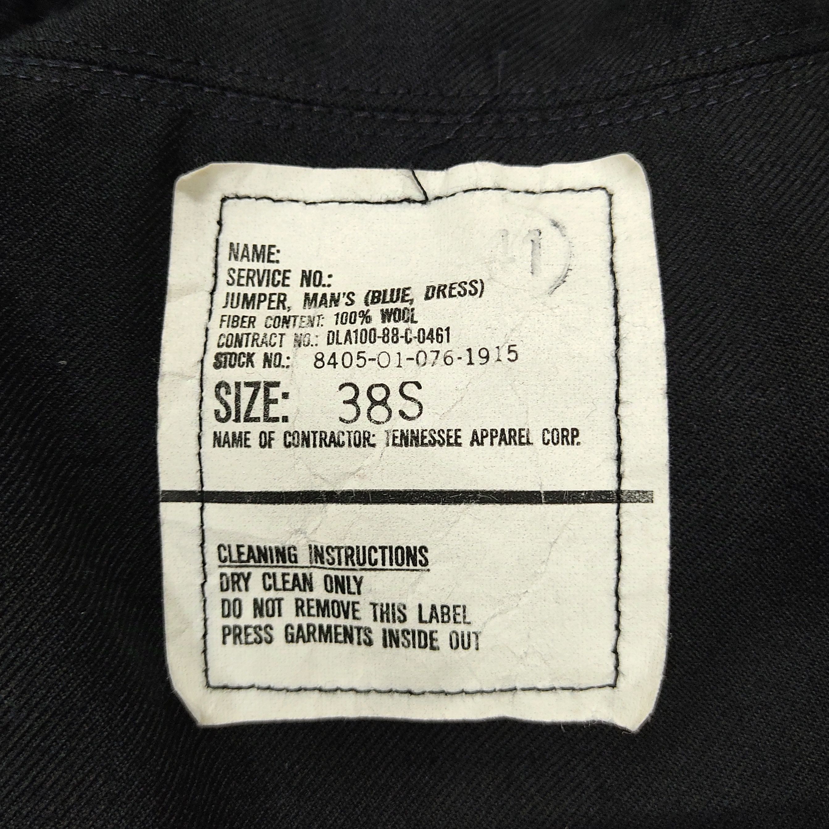 Naval Clothing Factory Vintage Wool Jumper Naval Sailor Jacket Size US S / EU 44-46 / 1 - 10 Thumbnail