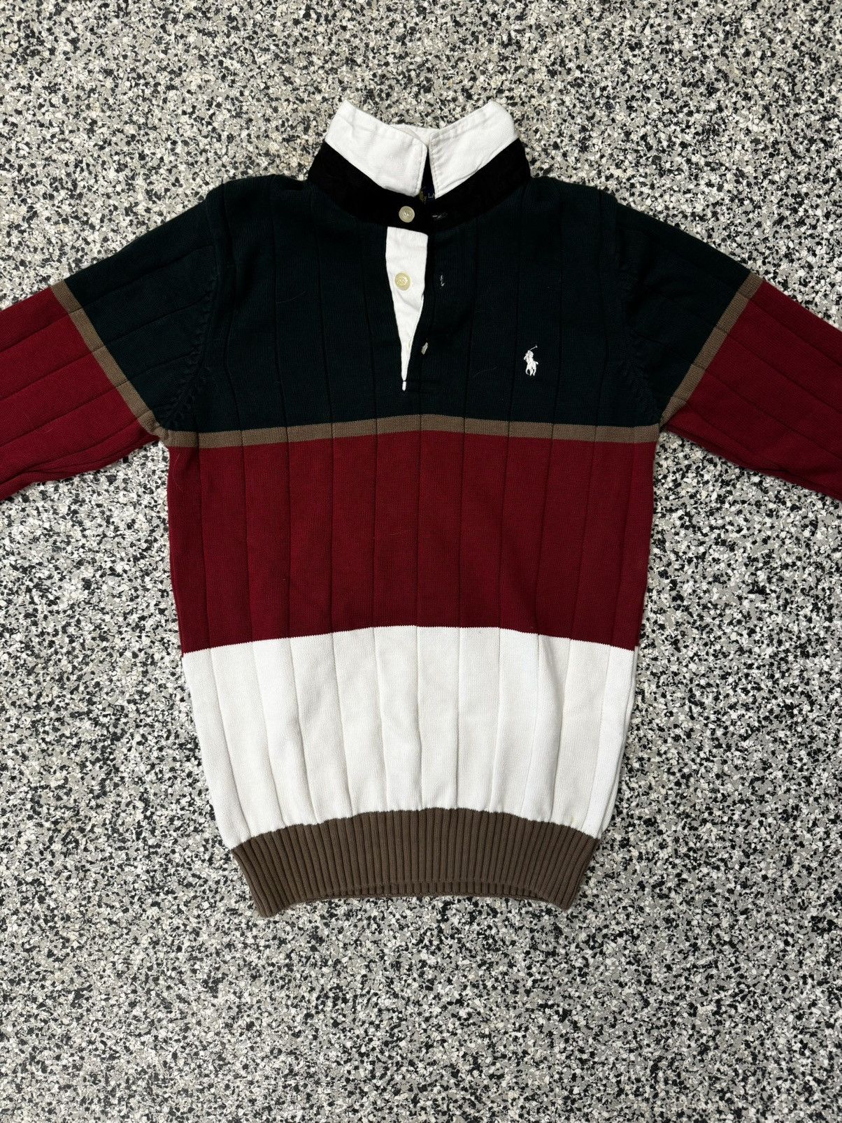 Polo Ralph Lauren Striped Polo Ralph Lauren Sweater Size US M / EU 48-50 / 2 - 2 Thumbnail