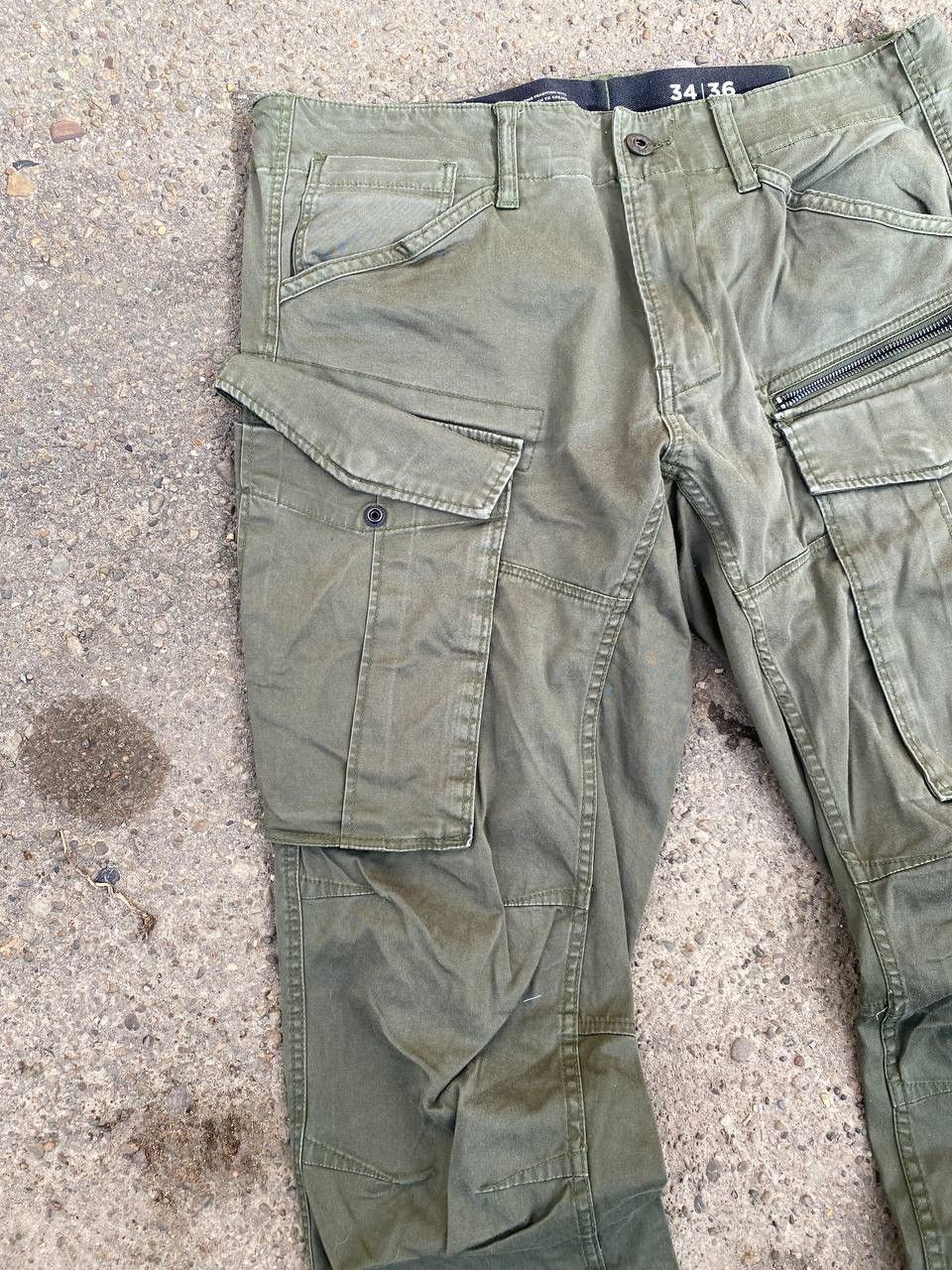 G-Star × Vintage G STAR Cargo faded vintage avant garde y2k pants Size US 36 / EU 52 - 6 Thumbnail