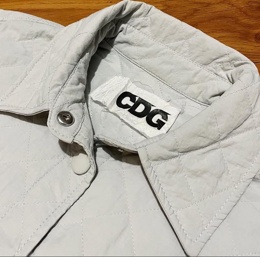 Comme des Garcons CDG Comme Des Garcons Quilted Shirt Light Blue Size US M / EU 48-50 / 2 - 4 Thumbnail