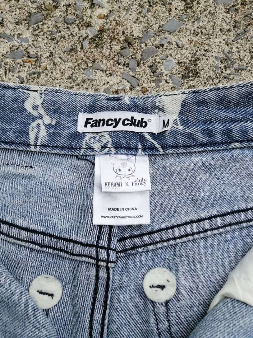 Anime × Japanese Brand Kuromi X Fancy Club Allover Print Baggy Style Jeans Size 27" / US 4 / IT 40 - 6 Thumbnail