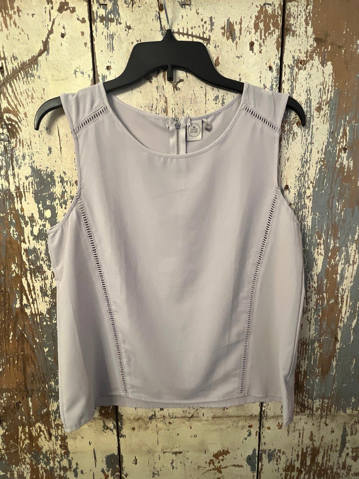 Designer J. Jill light gray sleeveless blouse, size medium Size M / US 6-8 / IT 42-44 - 1 Thumbnail