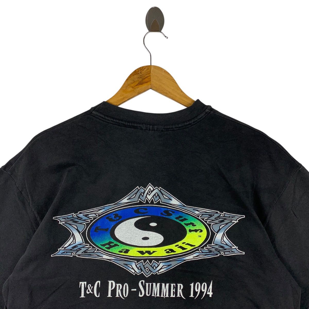 Hanes Vintage 90s TOWN & COUNTRY pro summer 1994 big back hit tee Size US L / EU 52-54 / 3 - 9 Thumbnail