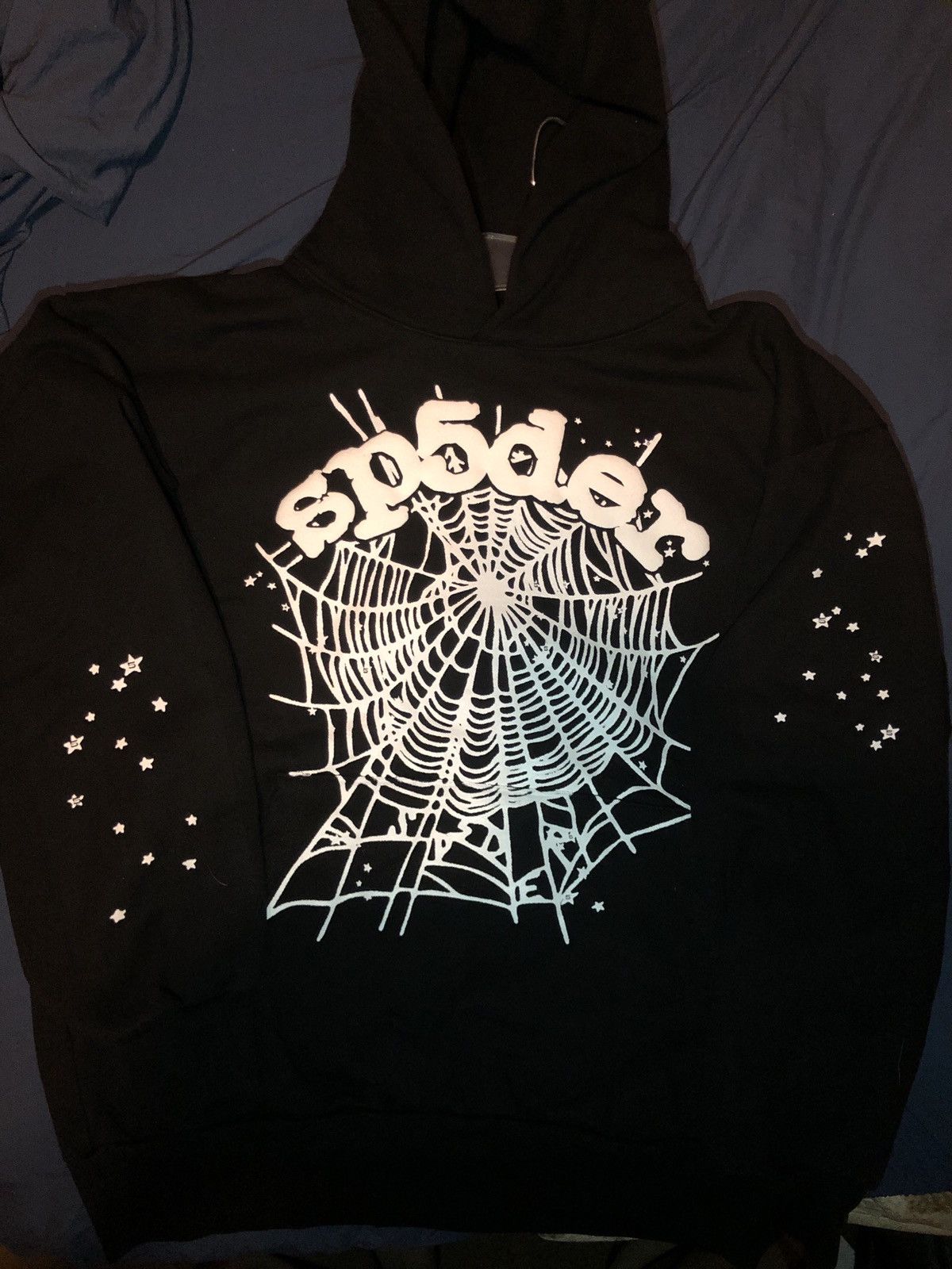 Sp5der Og Web BLACK HOODIE Size US XL / EU 56 / 4 - 5 Thumbnail