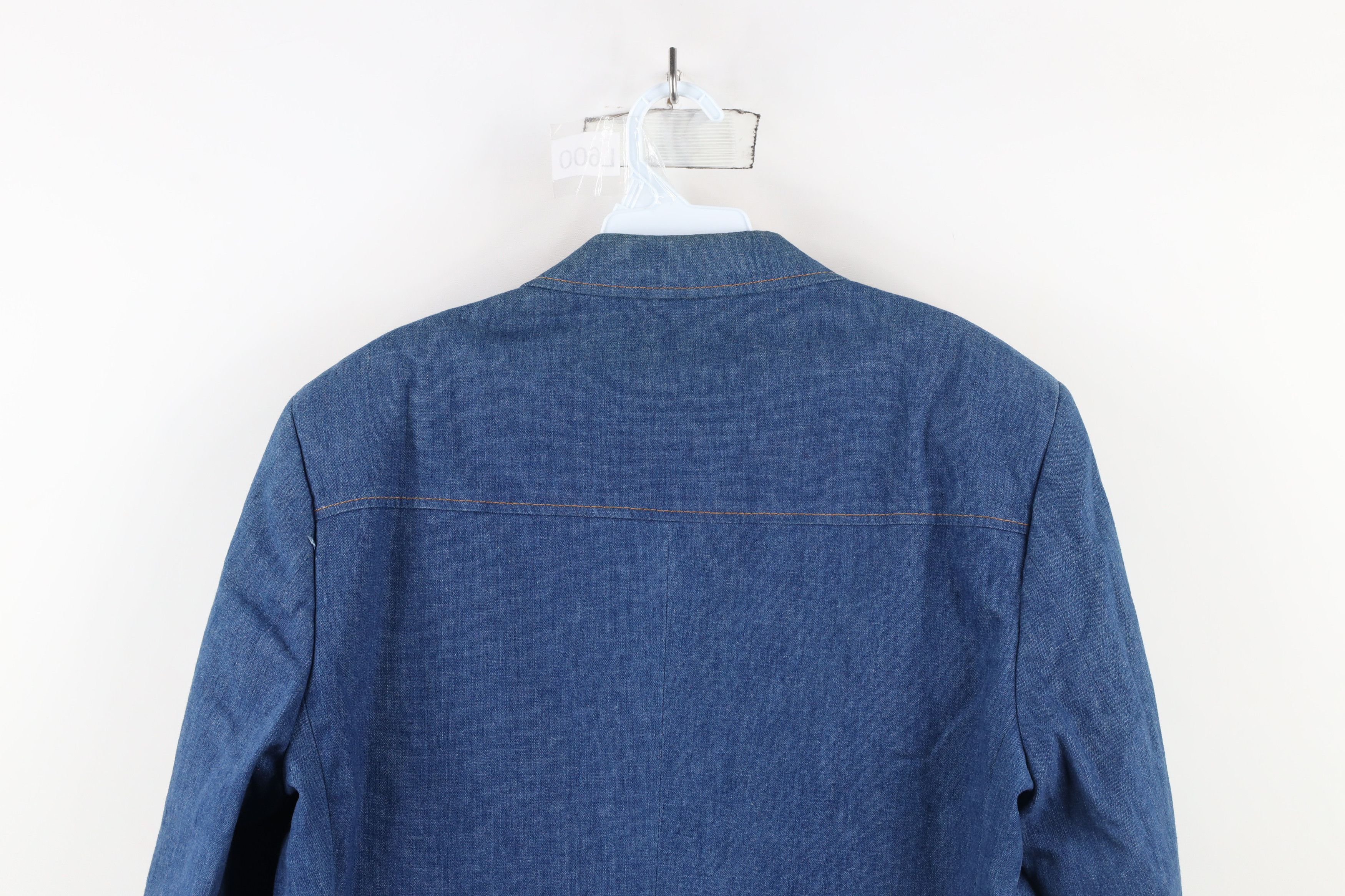 Vintage Vintage 70s Streetwear Denim Jean Blazer Suit Jacket USA Size US XL / EU 56 / 4 - 14 Thumbnail