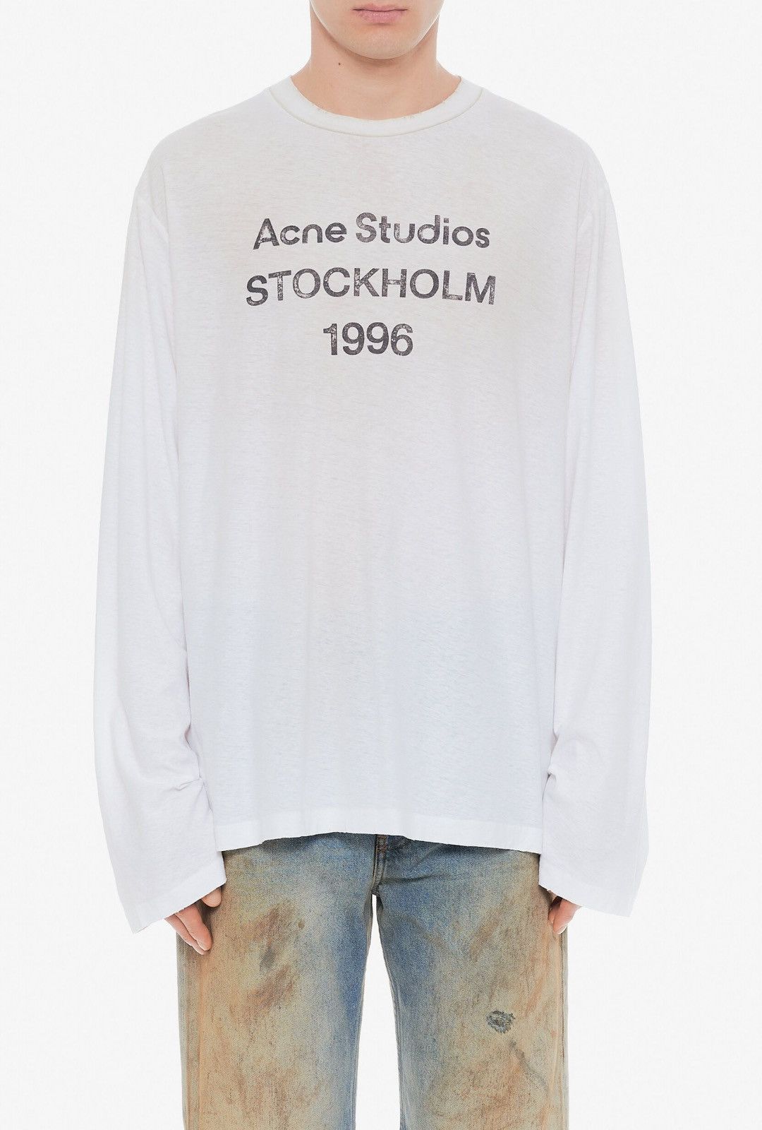 Acne Studios Last Size Acne Studios Stockholm 1996 Logo Print Reglan