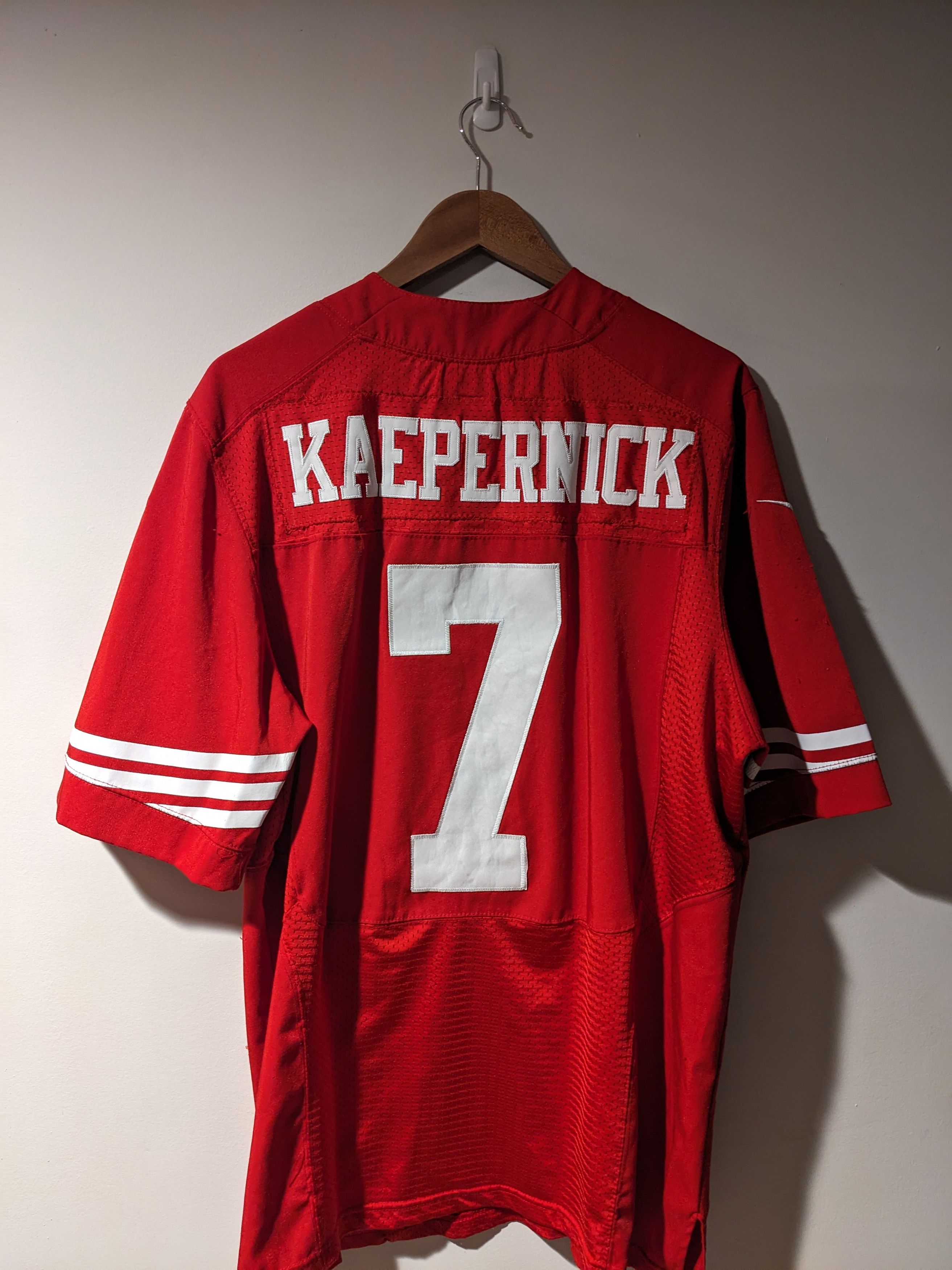 NFL Vintage 49ers San Francisco Colin Kaepernick Red 48 Jersey Size US L / EU 52-54 / 3 - 1 Thumbnail