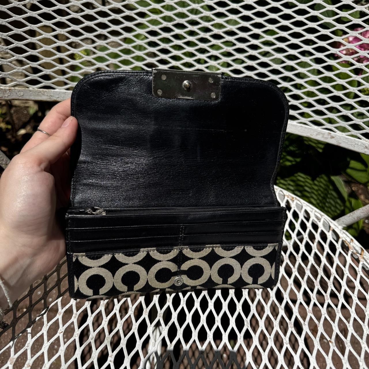 Coach Y2K Coach Black & Grey Monogrammed Wallet Size ONE SIZE - 7 Thumbnail