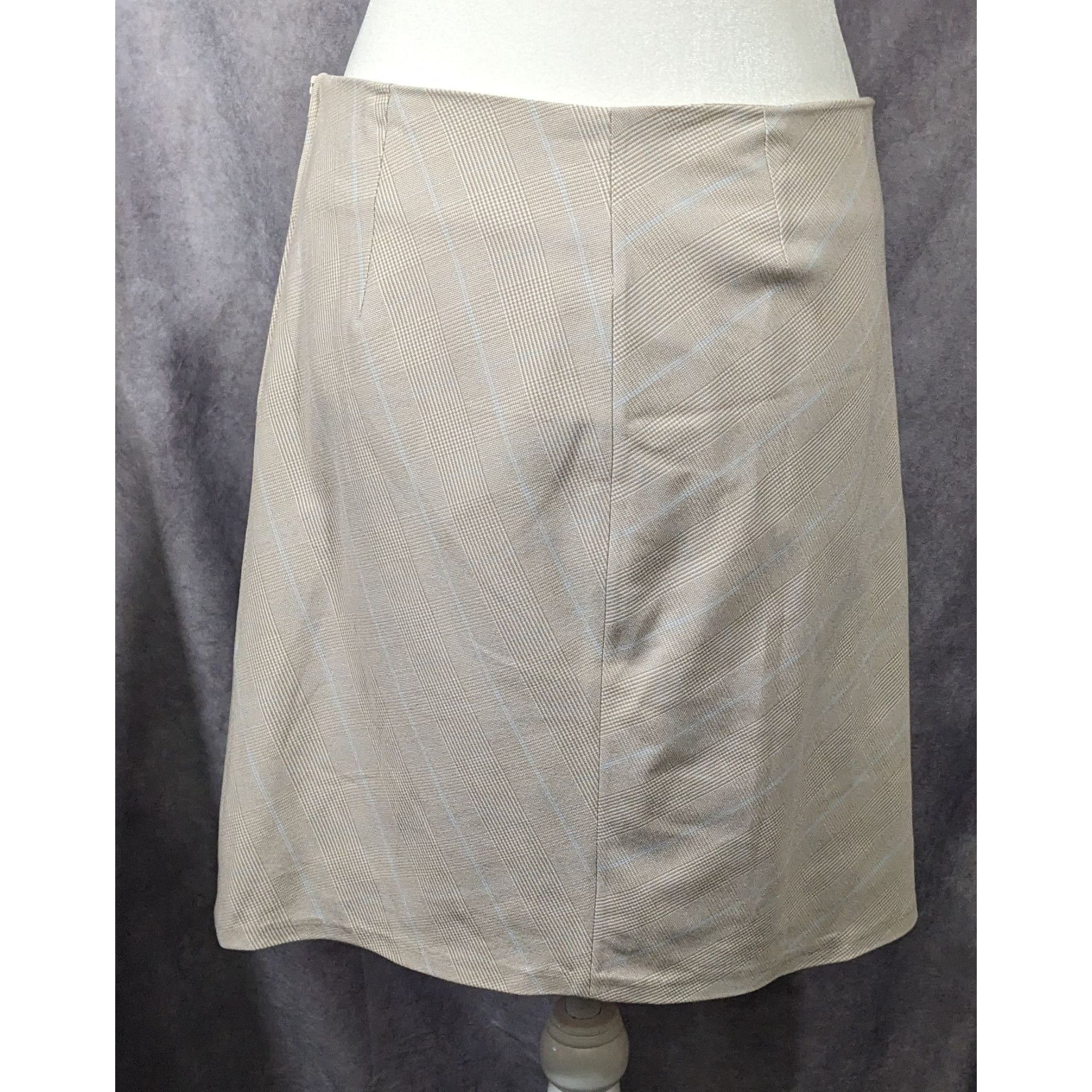 Other Andreas Nicolas by Amadeus Deri Preppy Beige Skirt Size 40EU Size 32" / US 10 / IT 46 - 6 Thumbnail