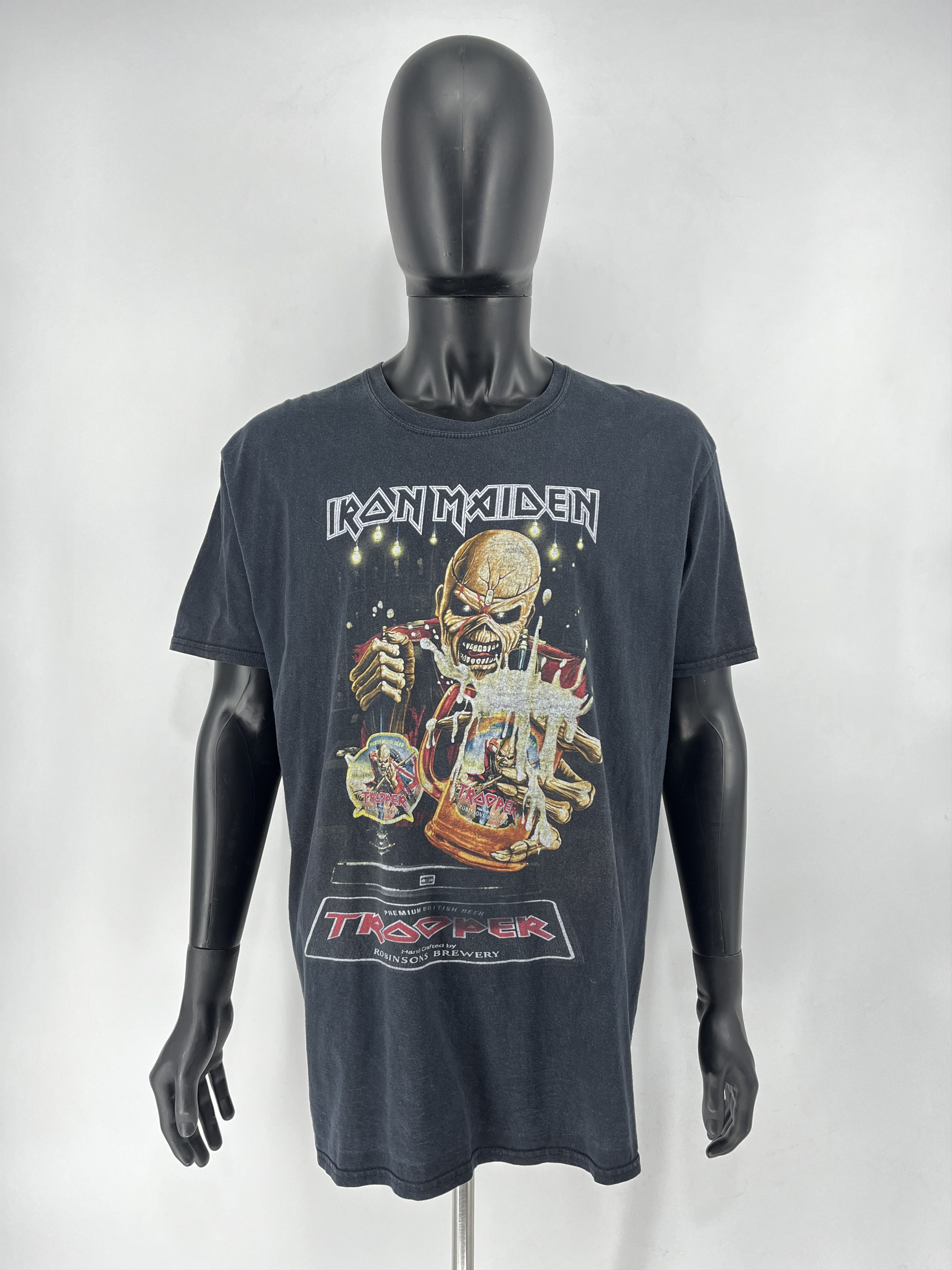 Band Tees × Vintage Iron Maiden Trooper Beer Light Brigade T-Shirt Mens 2XL Size US XXL / EU 58 / 5 - 2 Thumbnail
