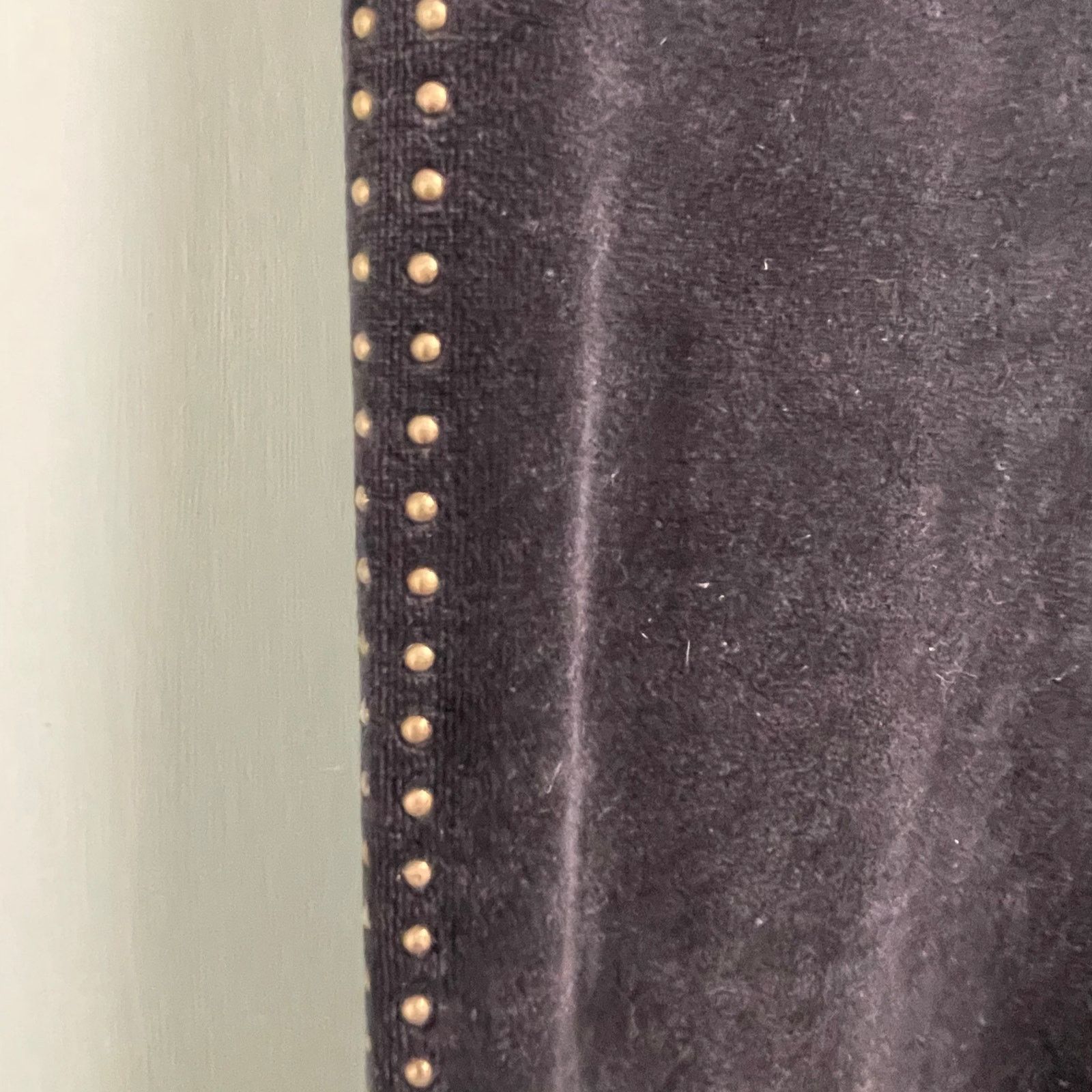 Express Express Charcoal Black Y2K Velour Pull On Pants Flare Leg Size 26" / US 2 / IT 38 - 2 Thumbnail