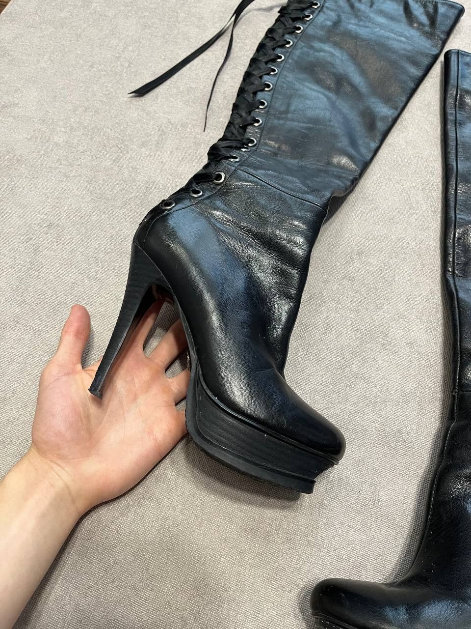 Casadei Rare Vintage Casadei Women`s Heels Boots Made in Italy Size US 6 / IT 36 - 2 Thumbnail