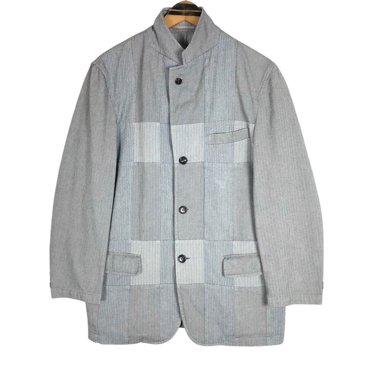 Comme des Garcons Homme Vintage Comme Des Garcons Homme 2000 S/S Patchwork Jacket Size US M / EU 48-50 / 2 - 1 Thumbnail
