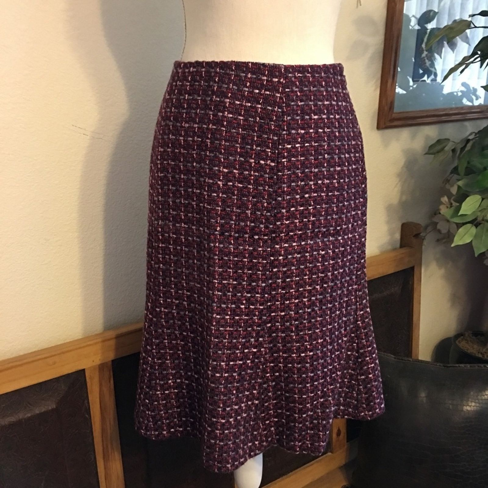 Vintage Vintage Clues Collections tweed skirt suit career Size L / US 10 / IT 46 - 2 Thumbnail