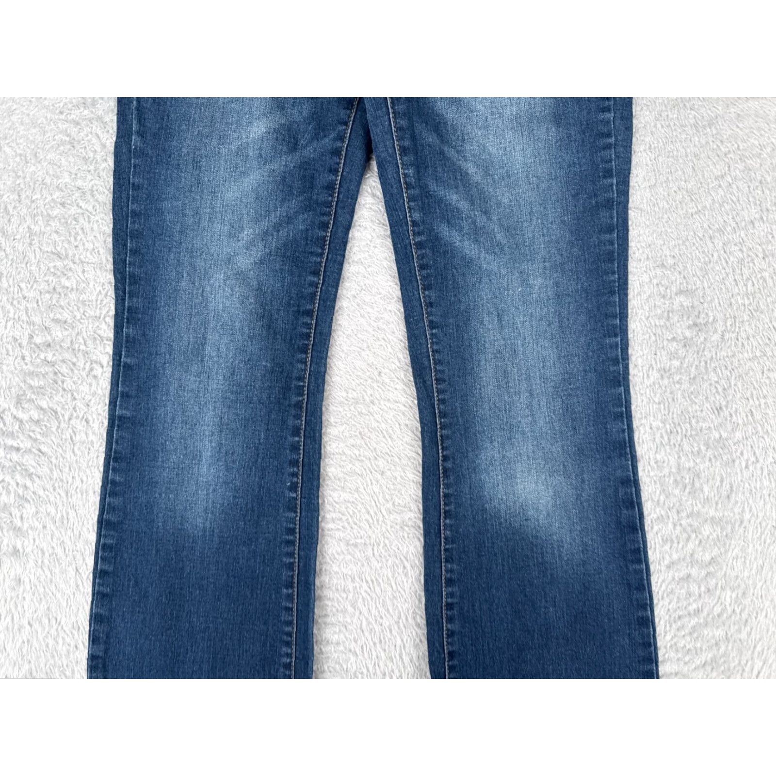 Vintage SO Jeans Jeans 5 Blue Denim Bootcut Low Rise Cotton Blend Medium Wash 26x31 Womens Regular 26 Blue Cowboy Southwestern American Designer 90s? Size 27" / US 4 / IT 40 - 3 Thumbnail
