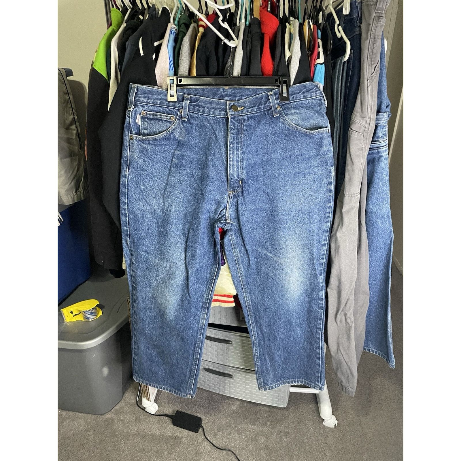 Carhartt Size 40 X 30- Carhartt Jeans Men's Blue Denim Relaxed Fit Size US 40 / EU 56 - 1 Thumbnail