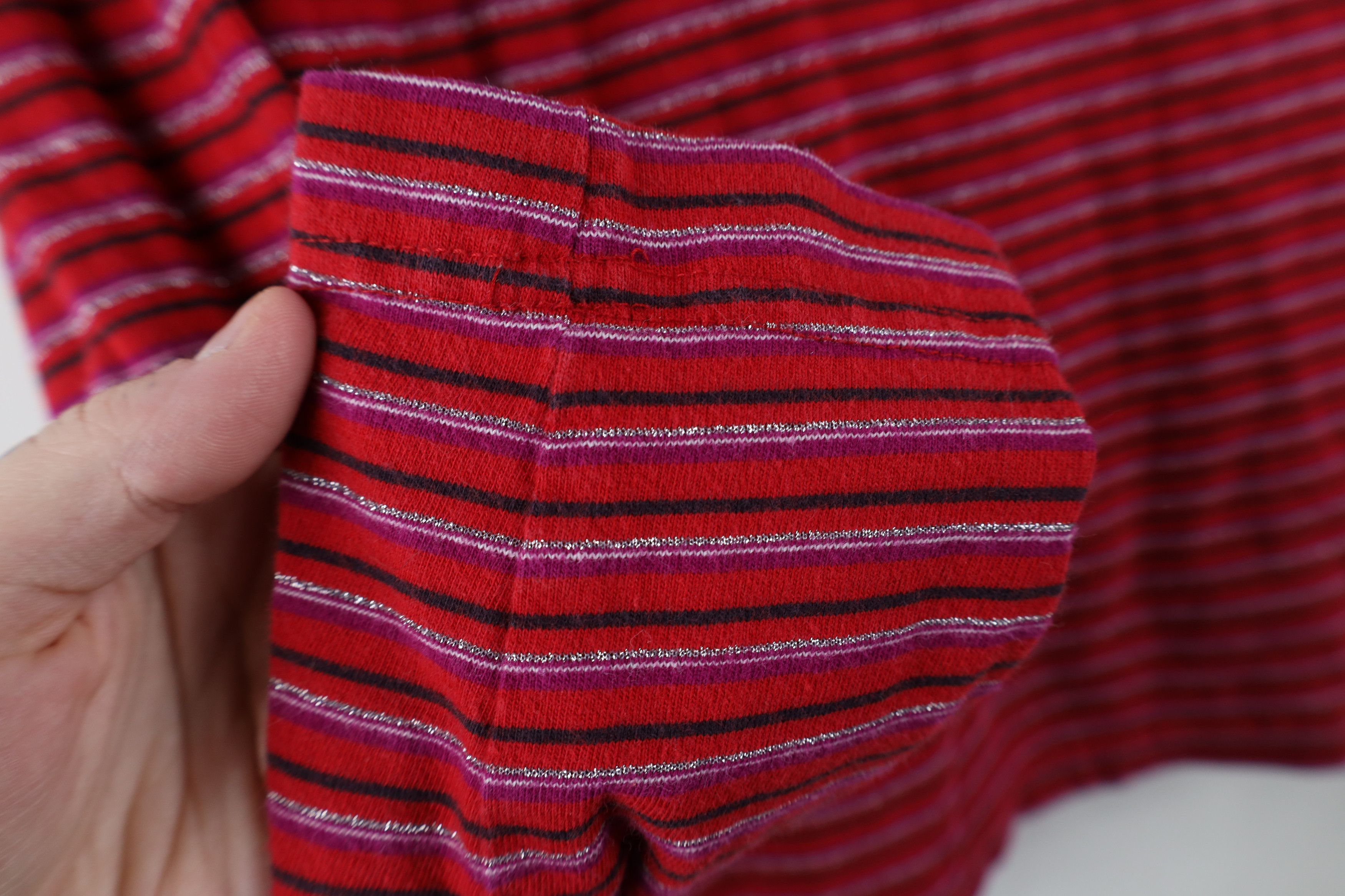 Vintage Vintage 90s Streetwear Striped Mock Neck Long Sleeve T-Shirt Size US S / EU 44-46 / 1 - 5 Thumbnail