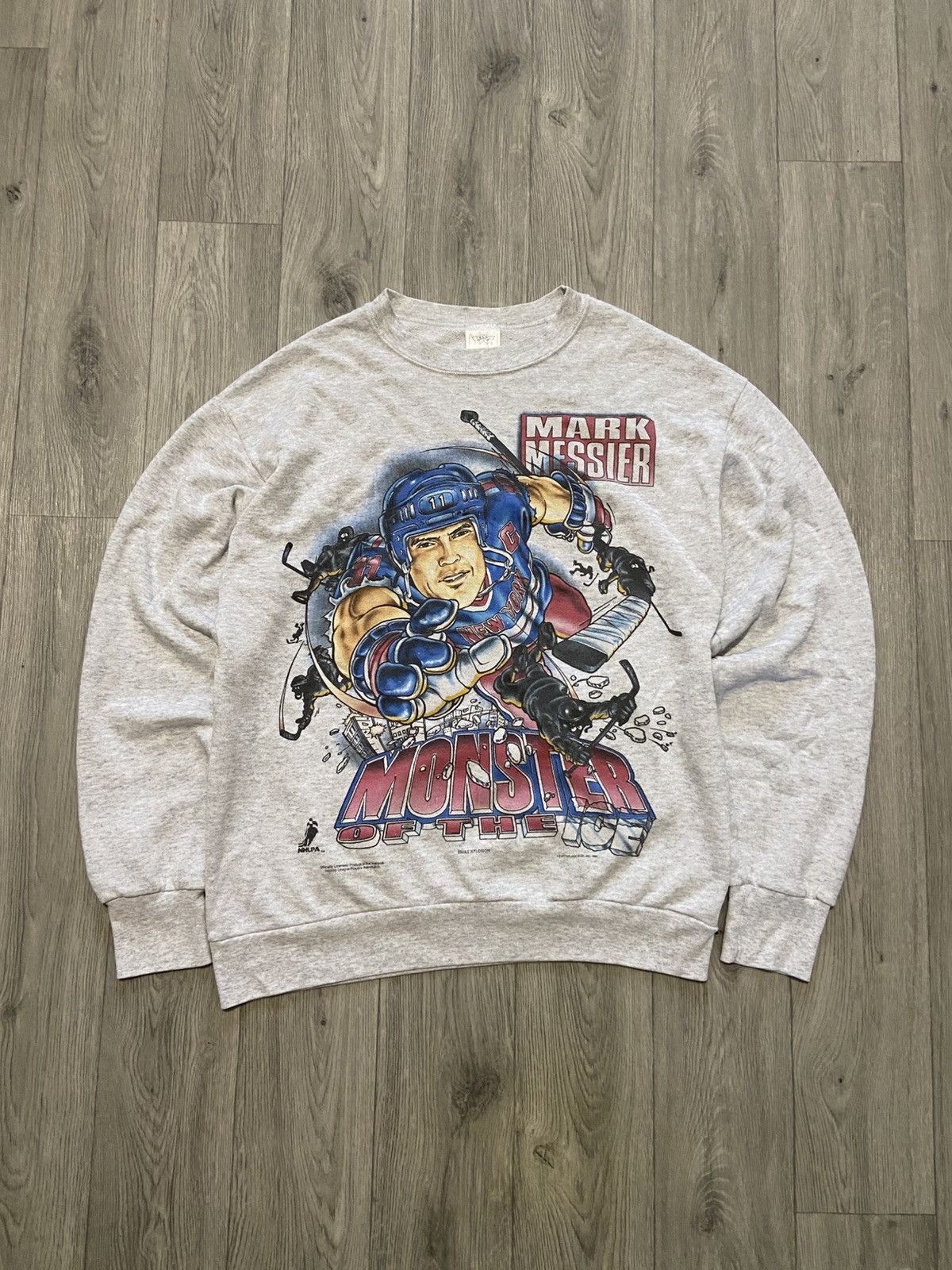 NHL Vintage NHL New York Rangers Mark Messier 1995 sweatshirt Size US L / EU 52-54 / 3 - 1 Thumbnail