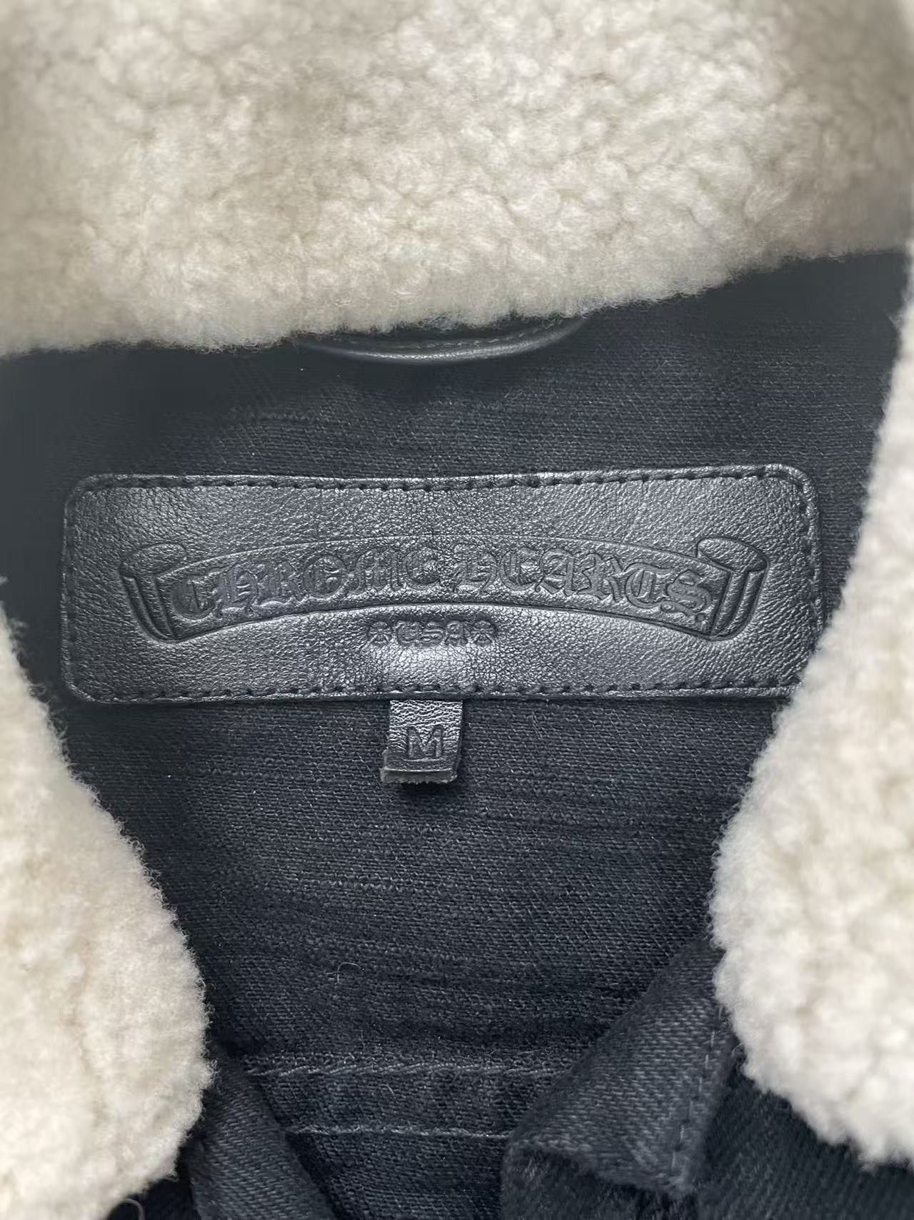 Chrome Hearts Chrome Hearts Cross Leather Patch Cropped Denim Jacket Size M / US 6-8 / IT 42-44 - 5 Thumbnail
