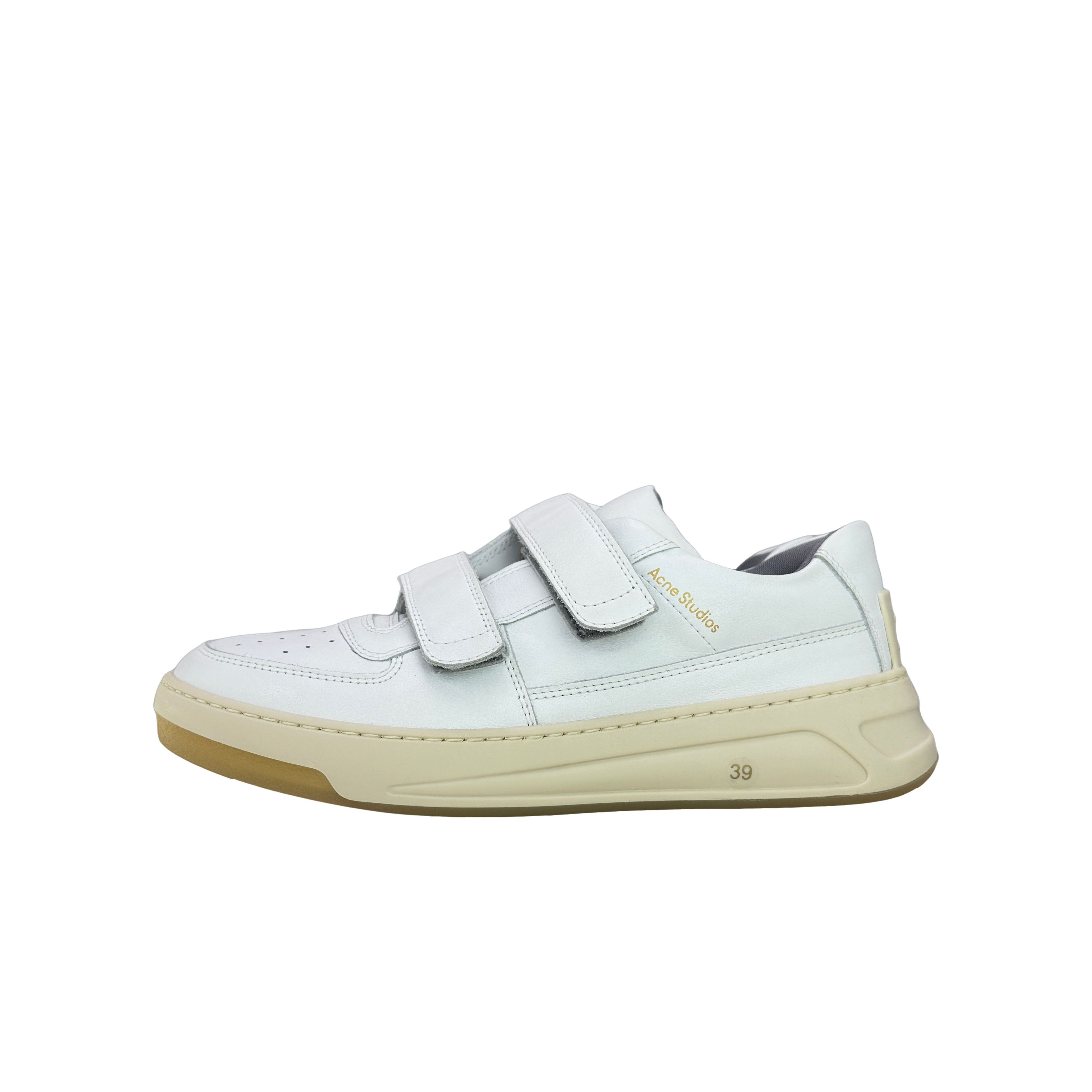 Acne Studios Acne Studios White Leather Velcro Sneakers 39 Size US 6 / EU 39 - 1 Thumbnail