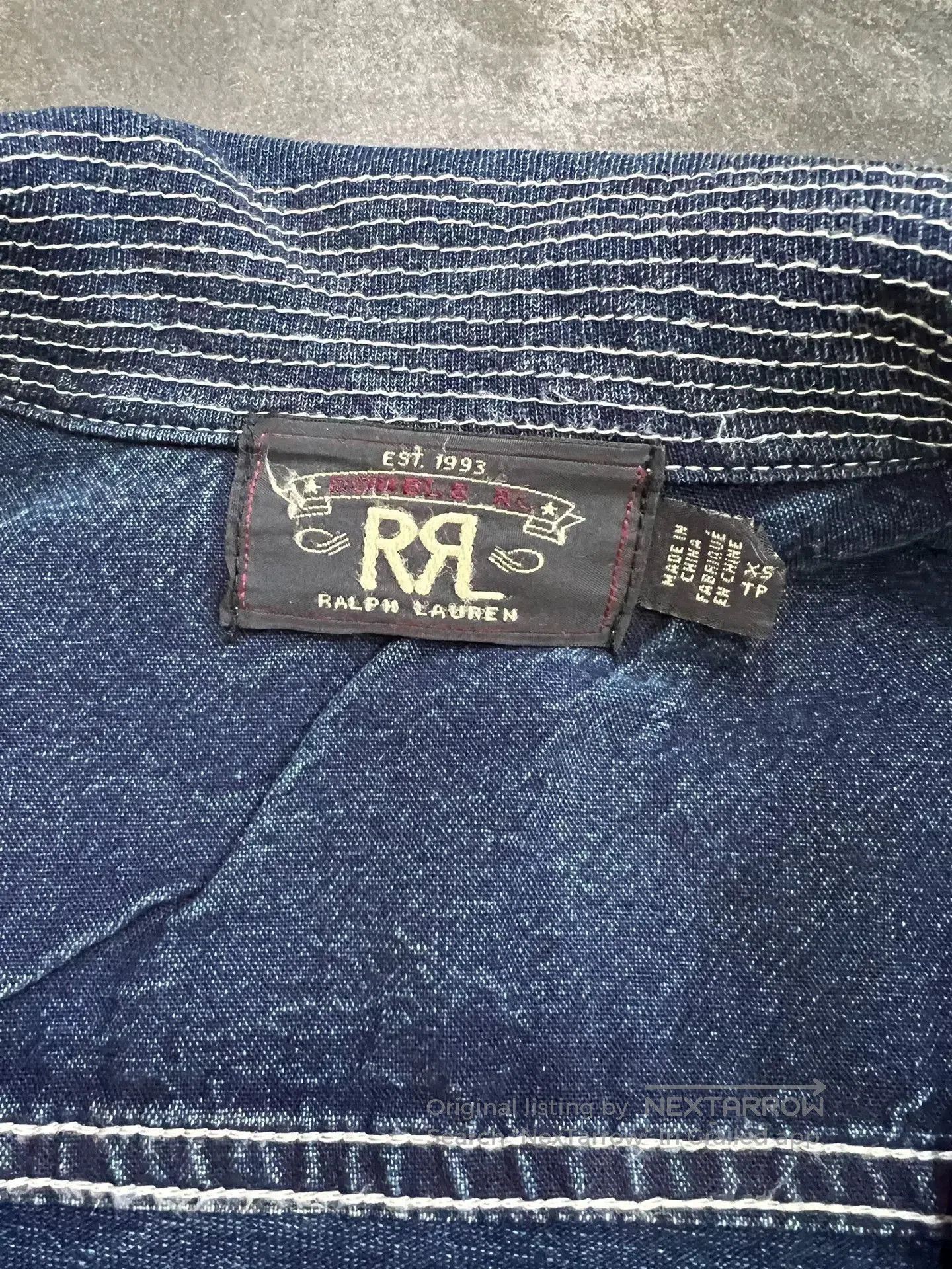 RRL Ralph Lauren RRL Indigo Jersey Deck Jacket. Size US XS / EU 42 / 0 - 5 Thumbnail