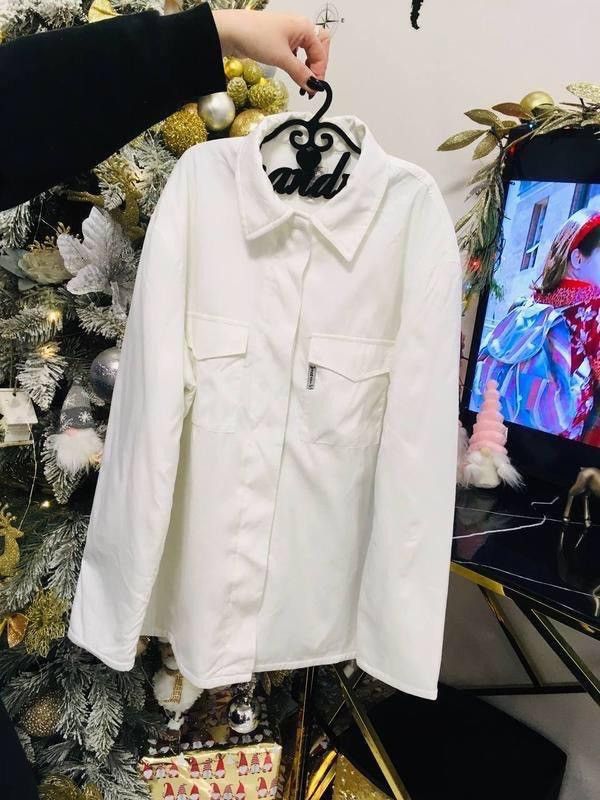 Giorgio Armani Armani Jeans Made in Italy White Overshirt – Size 40 / S Size S / US 4 / IT 40 - 1 Thumbnail