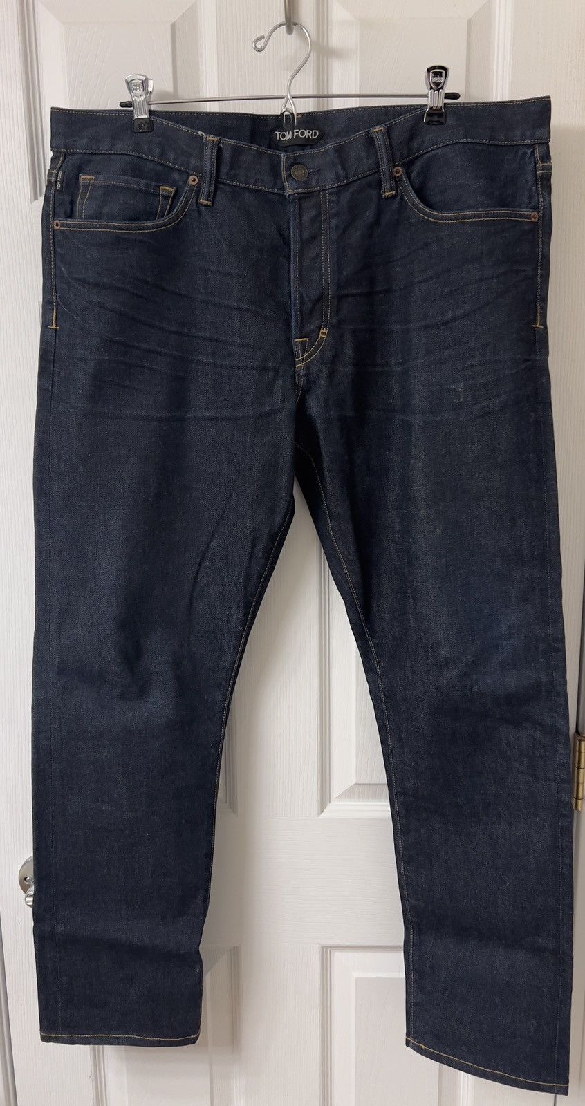 Tom Ford Vintage Tom Ford Raw Indigo Selvedge Jeans 38x30 Made in US Size US 38 / EU 54 - 1 Thumbnail