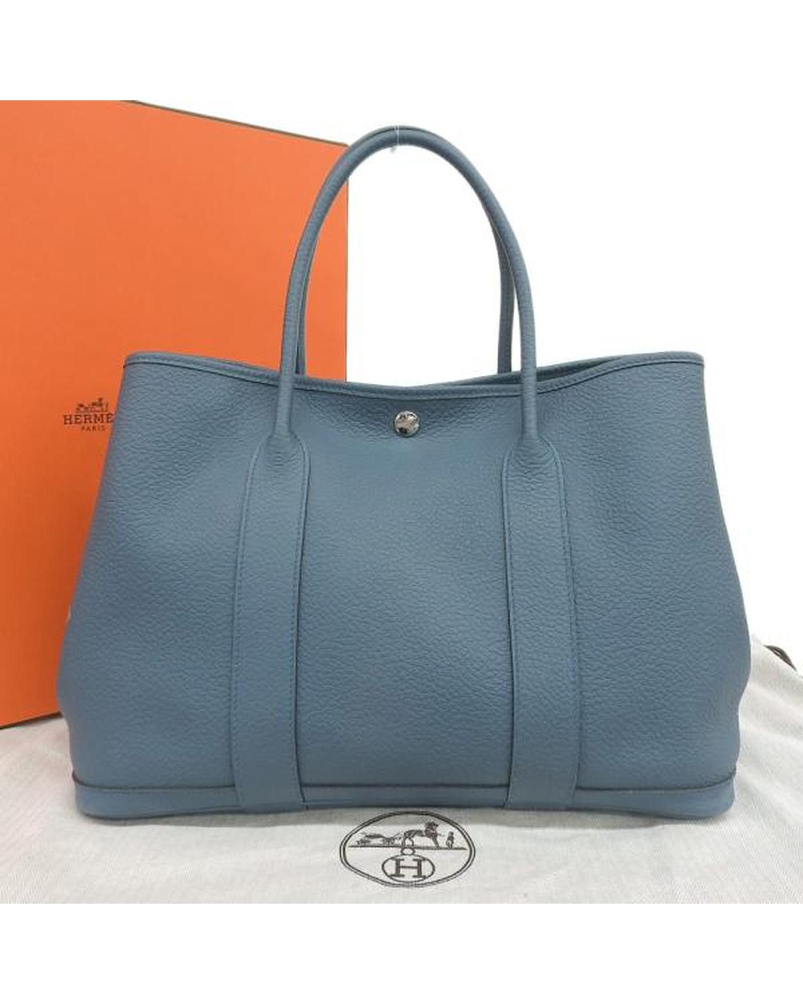 image of Hermes Blue Garden Party Pm Bag, Women's