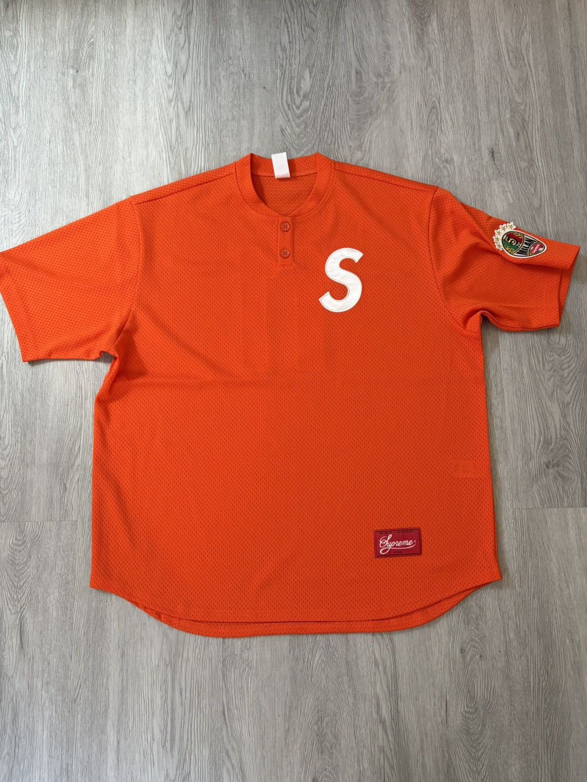 Supreme Supreme Baseball jersey fw13 Arc Logo | Grailed