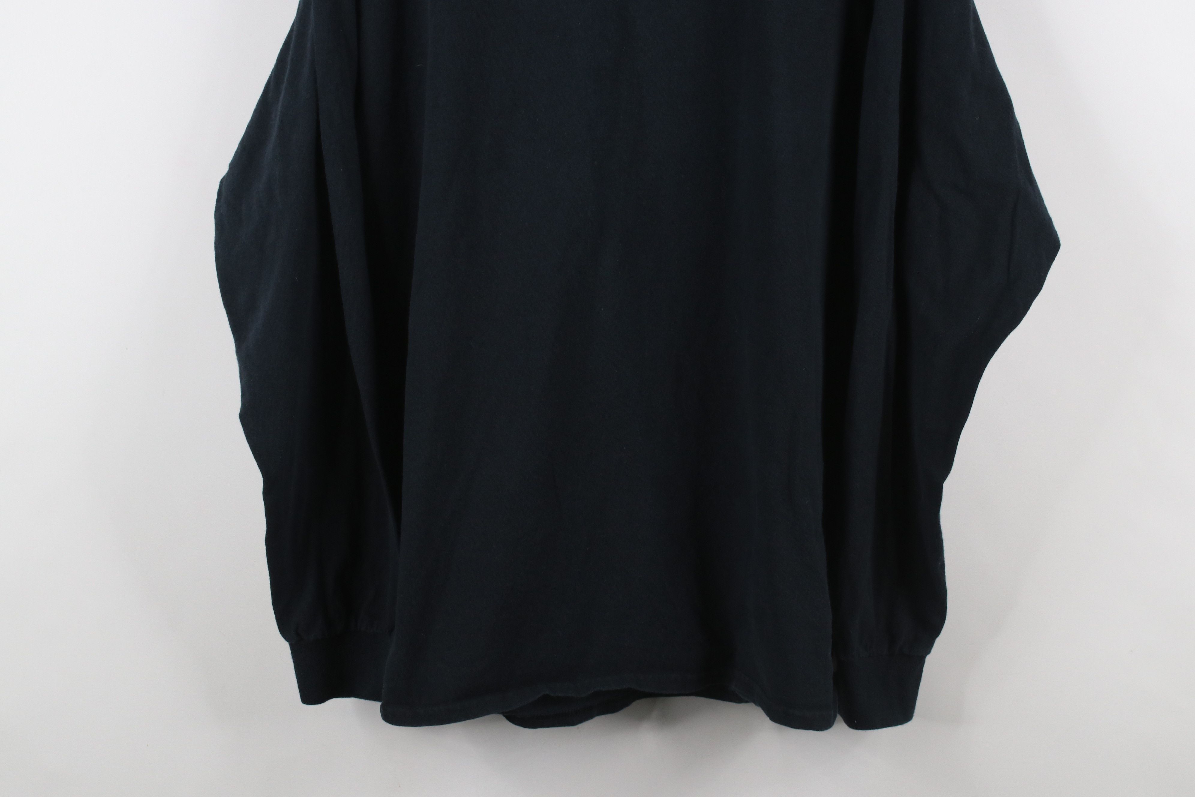 Vintage Vintage 90s Streetwear Long Sleeve T-Shirt Black Cotton Size US XL / EU 56 / 4 - 3 Thumbnail