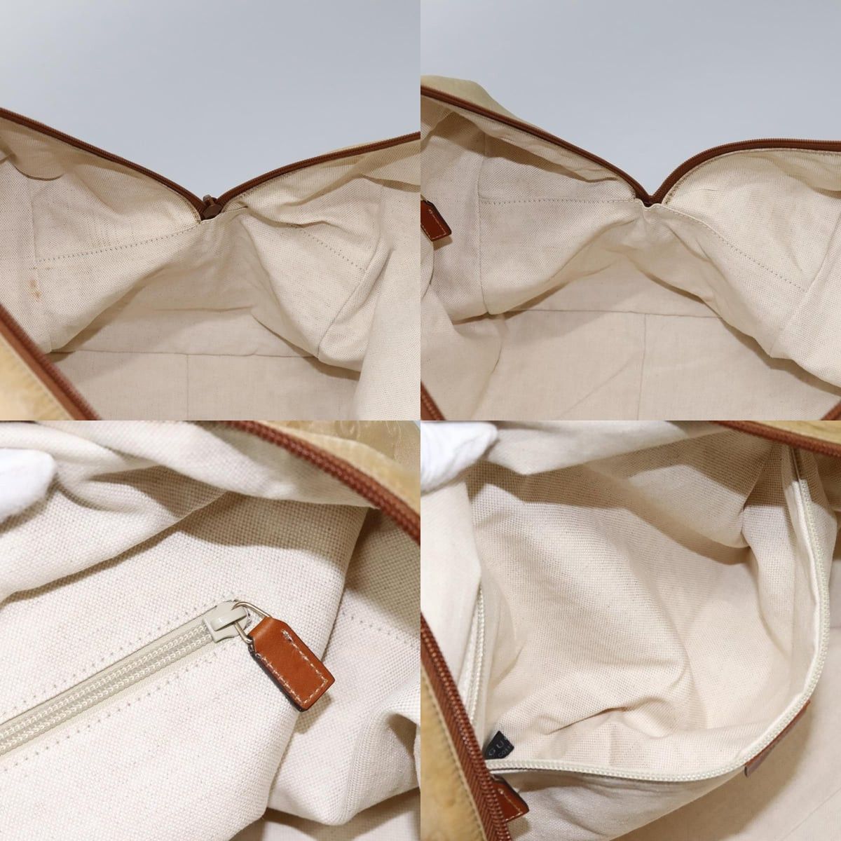 Gucci GUCCI GG Canvas Boston Bag Nylon Beige Size ONE SIZE - 12 Thumbnail